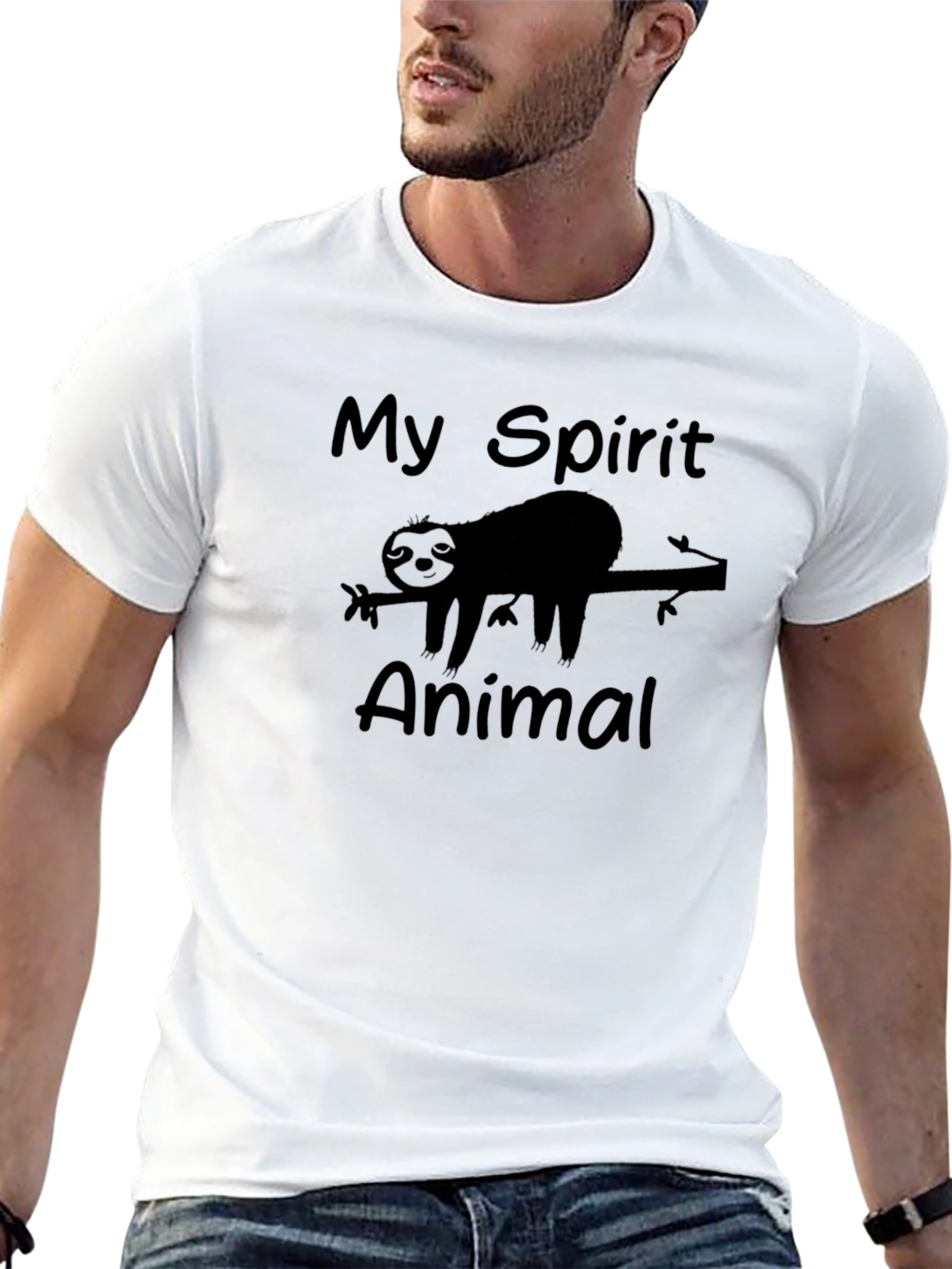 My Spirit Animal Sloth Graphic Tee - Relaxed Fit
