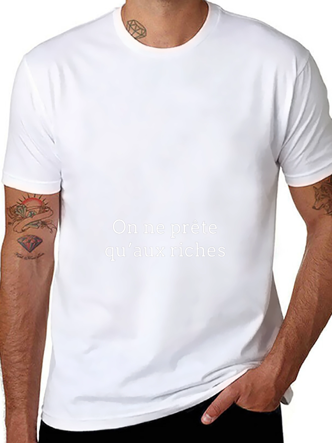 Rich Only T-Shirt - On ne prête quaux riches