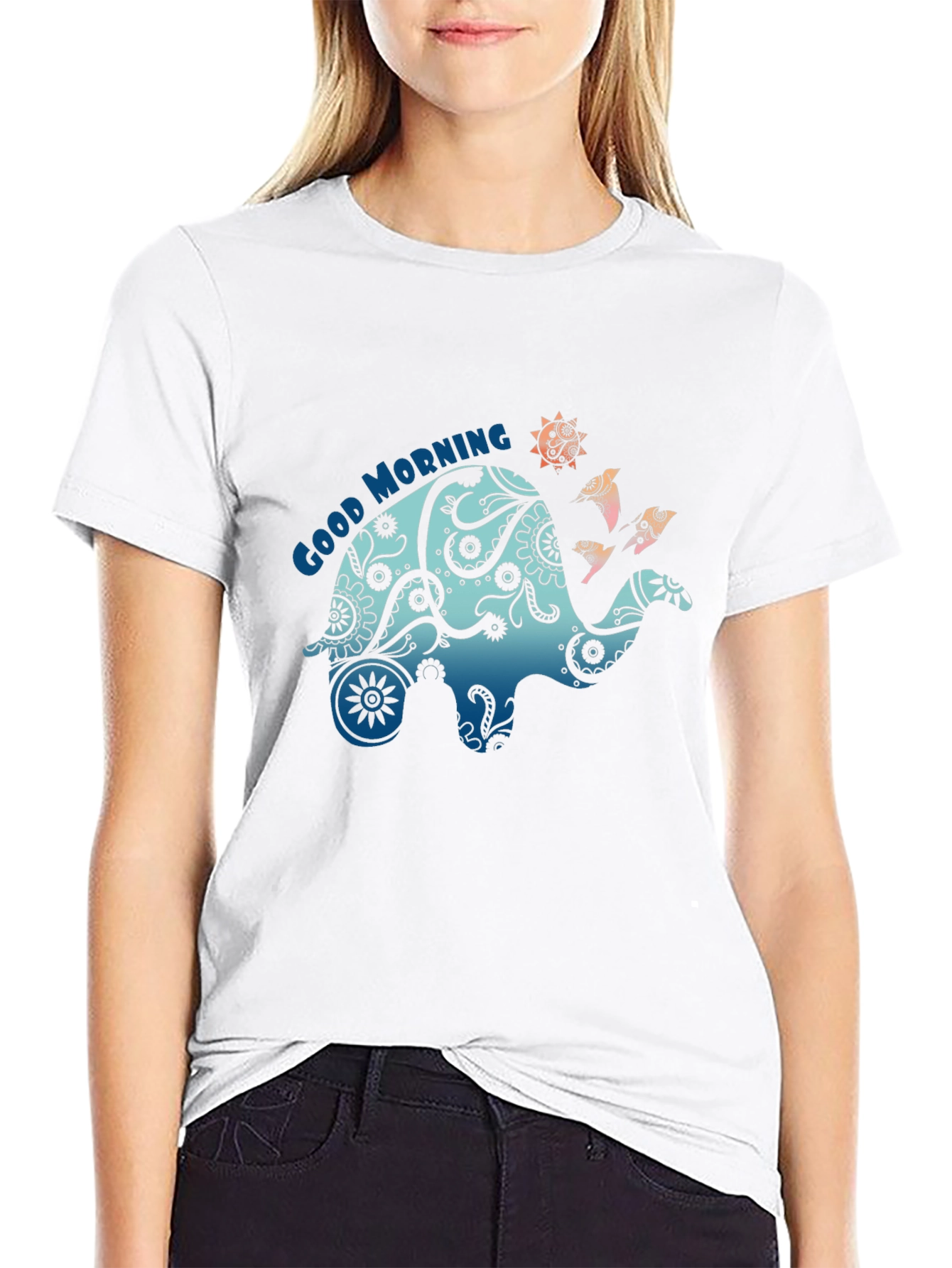 Good Morning Camel Graphic Tee - Black