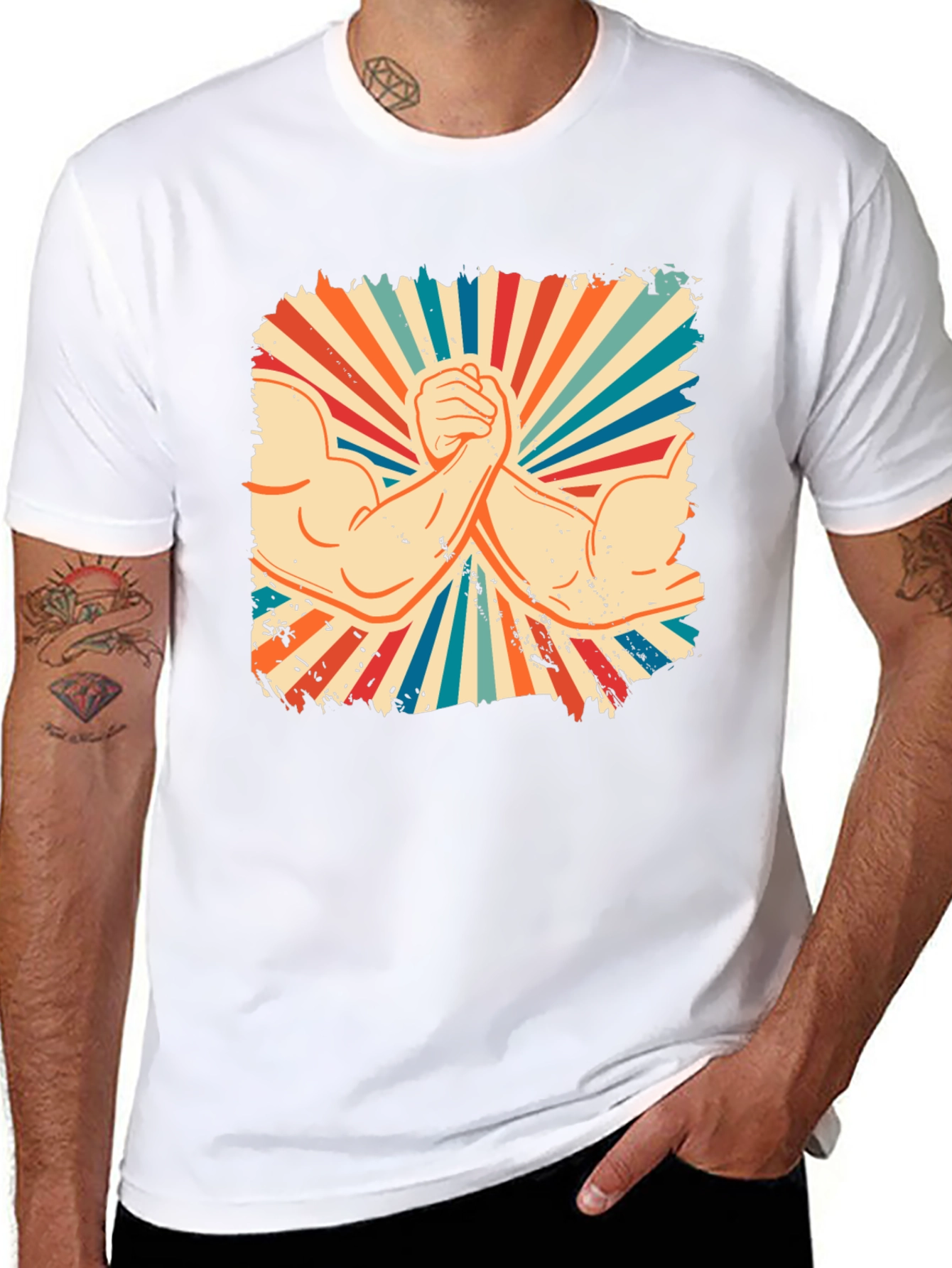 Retro Arm Wrestling T-Shirt