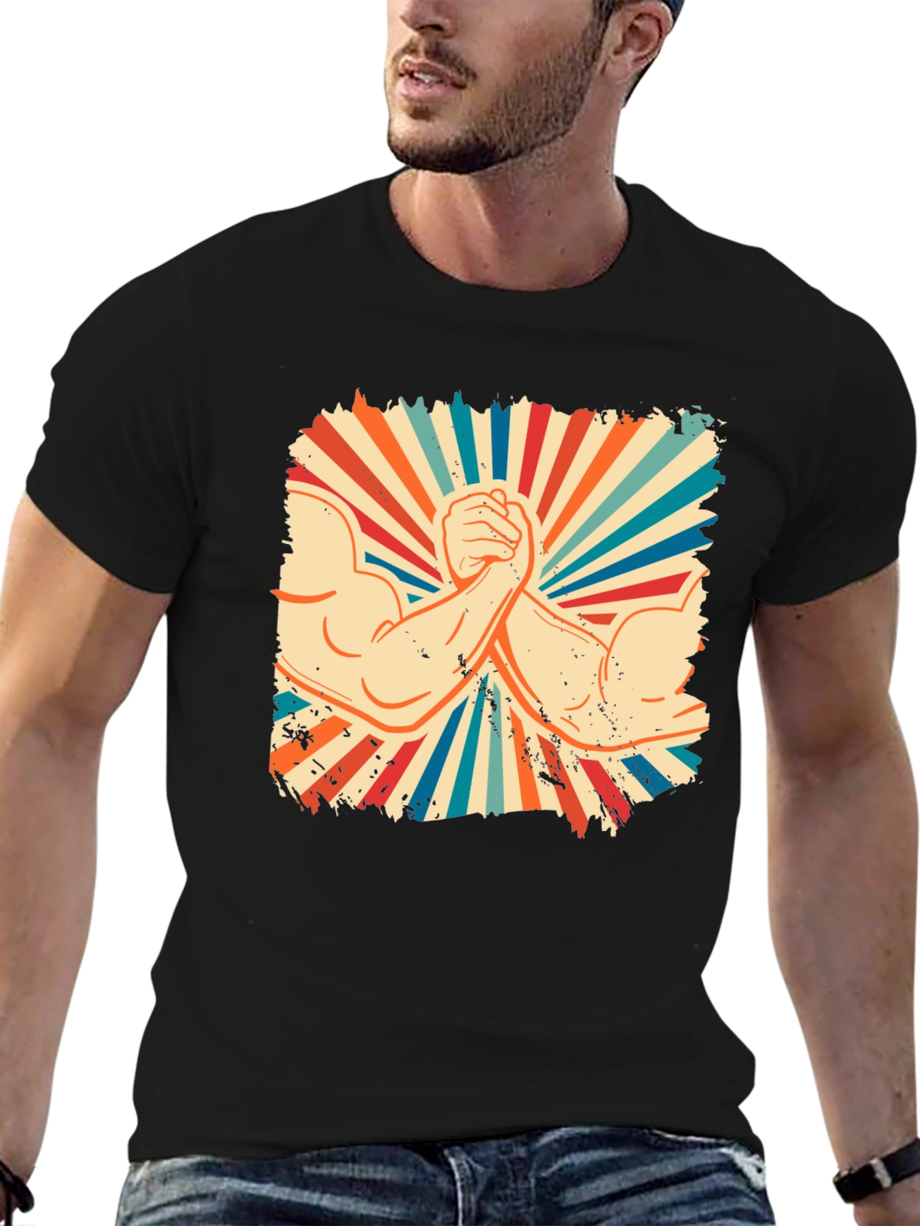 Retro Arm Wrestling T-Shirt