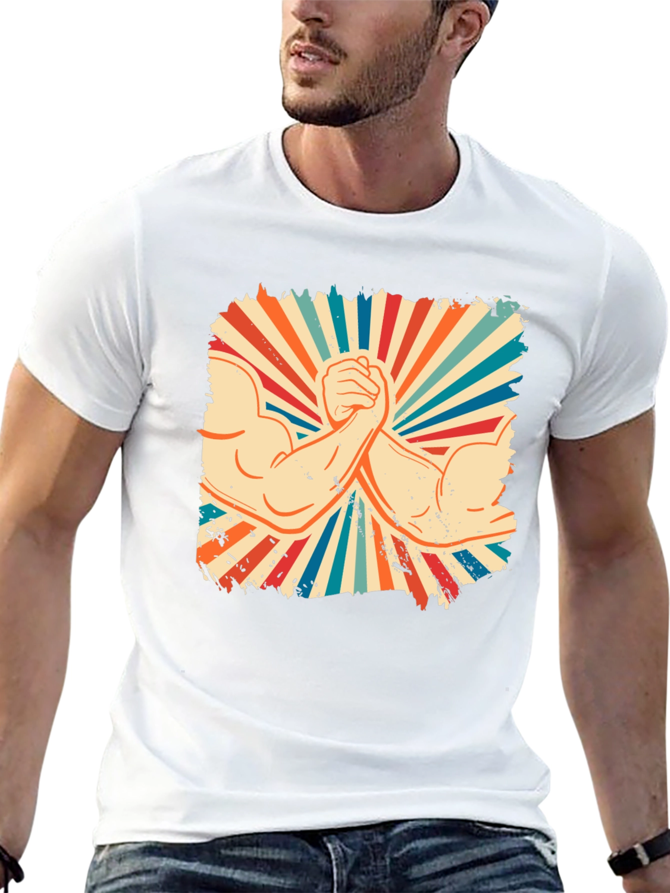 Retro Arm Wrestling T-Shirt