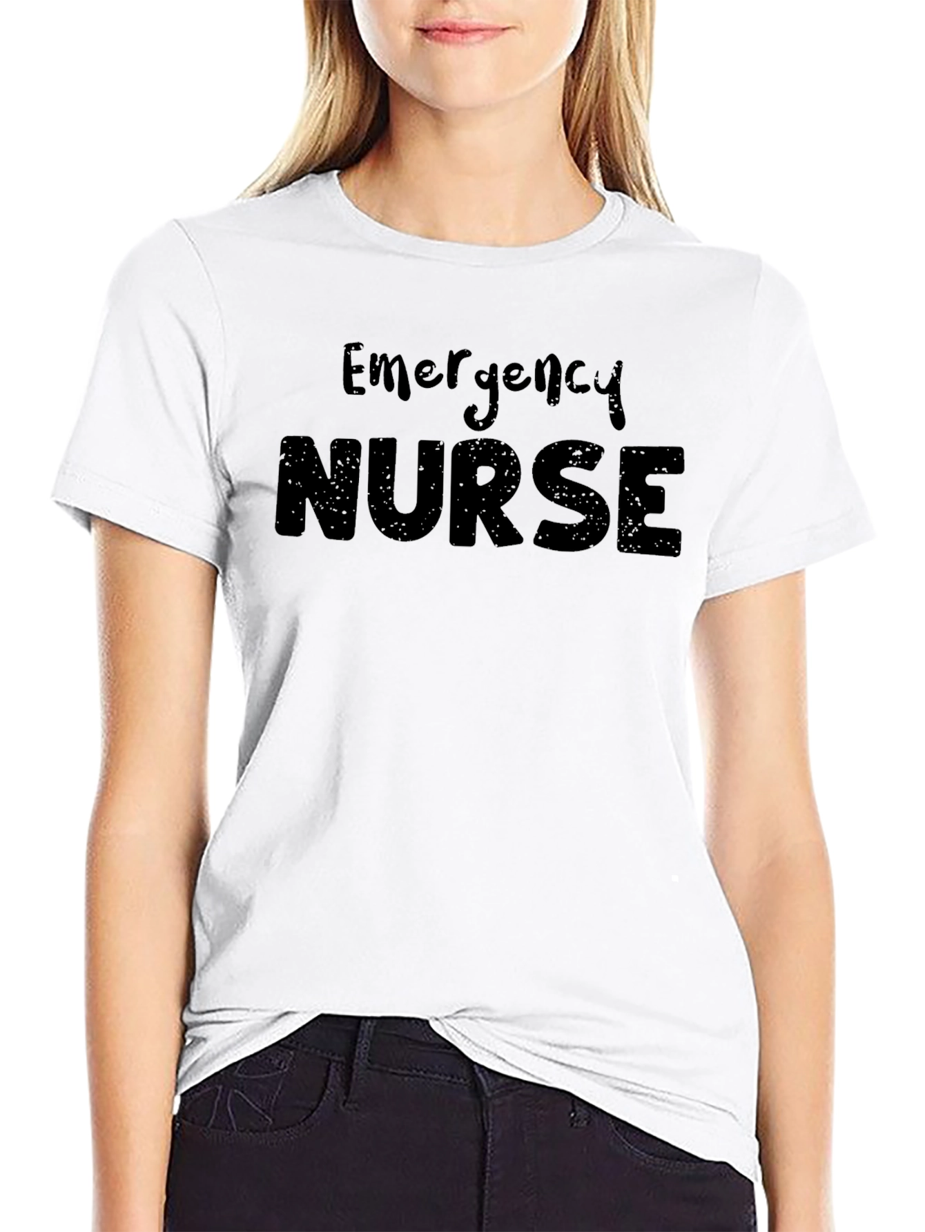 Emergency Nurse Graphic T-Shirt - Black