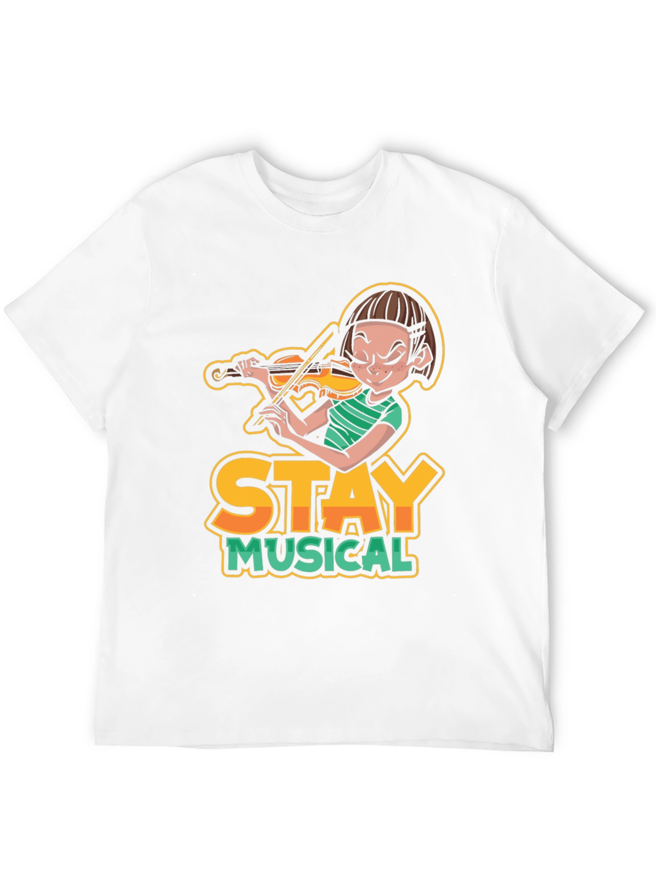 Stay Musical Graphic Tee - Black Cotton Shirt