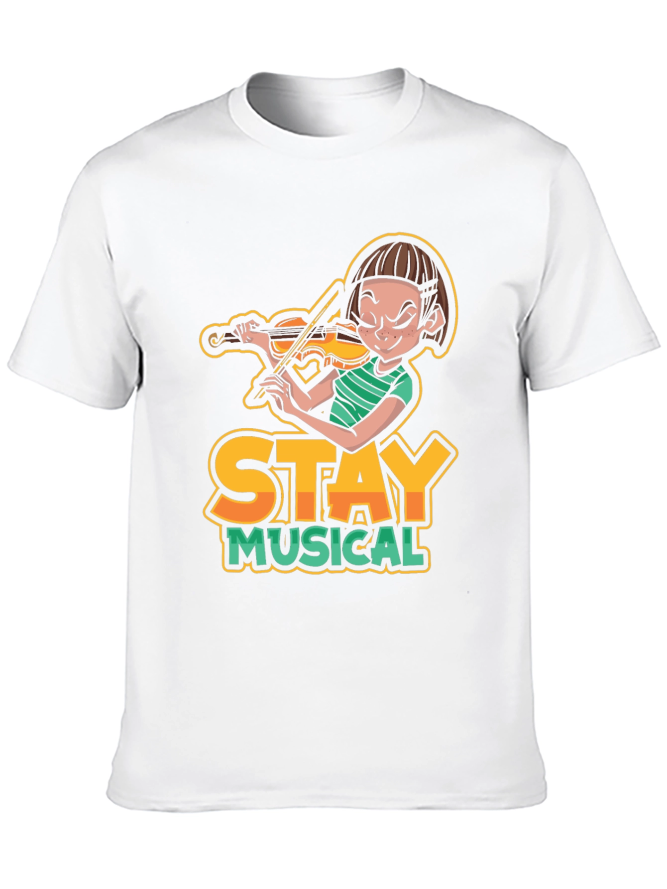 Stay Musical Graphic Tee - Black Cotton Shirt