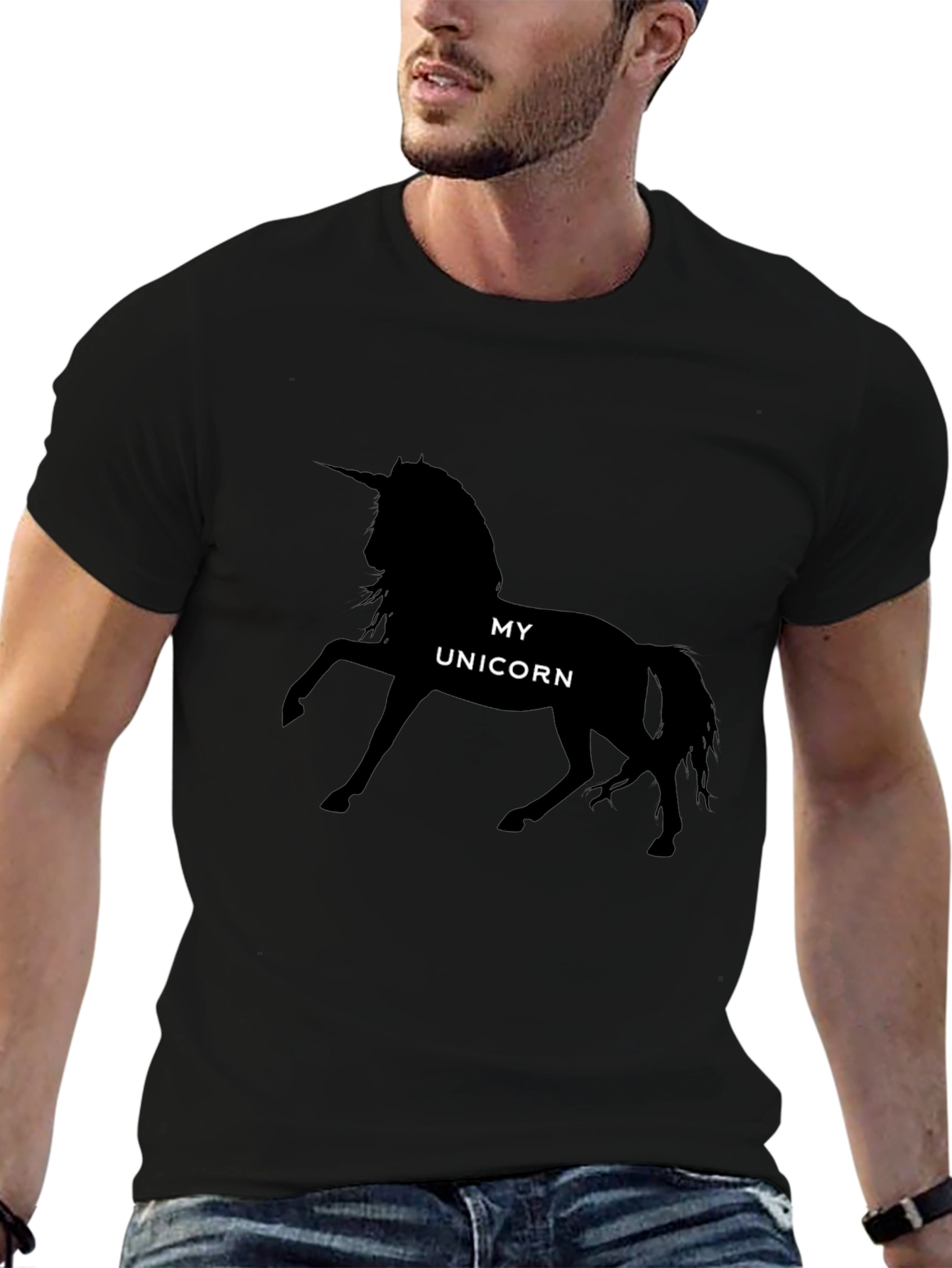 My Unicorn Black T-Shirt