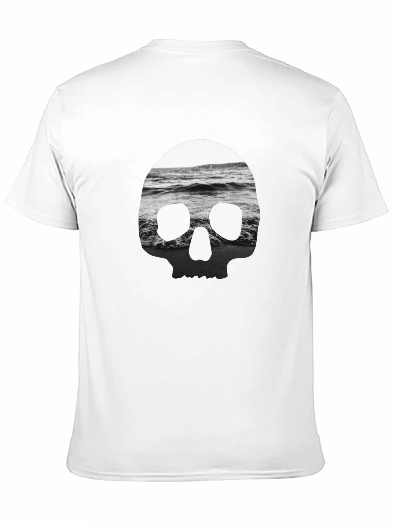 Skull Ocean T-Shirt - Black Graphic Tee