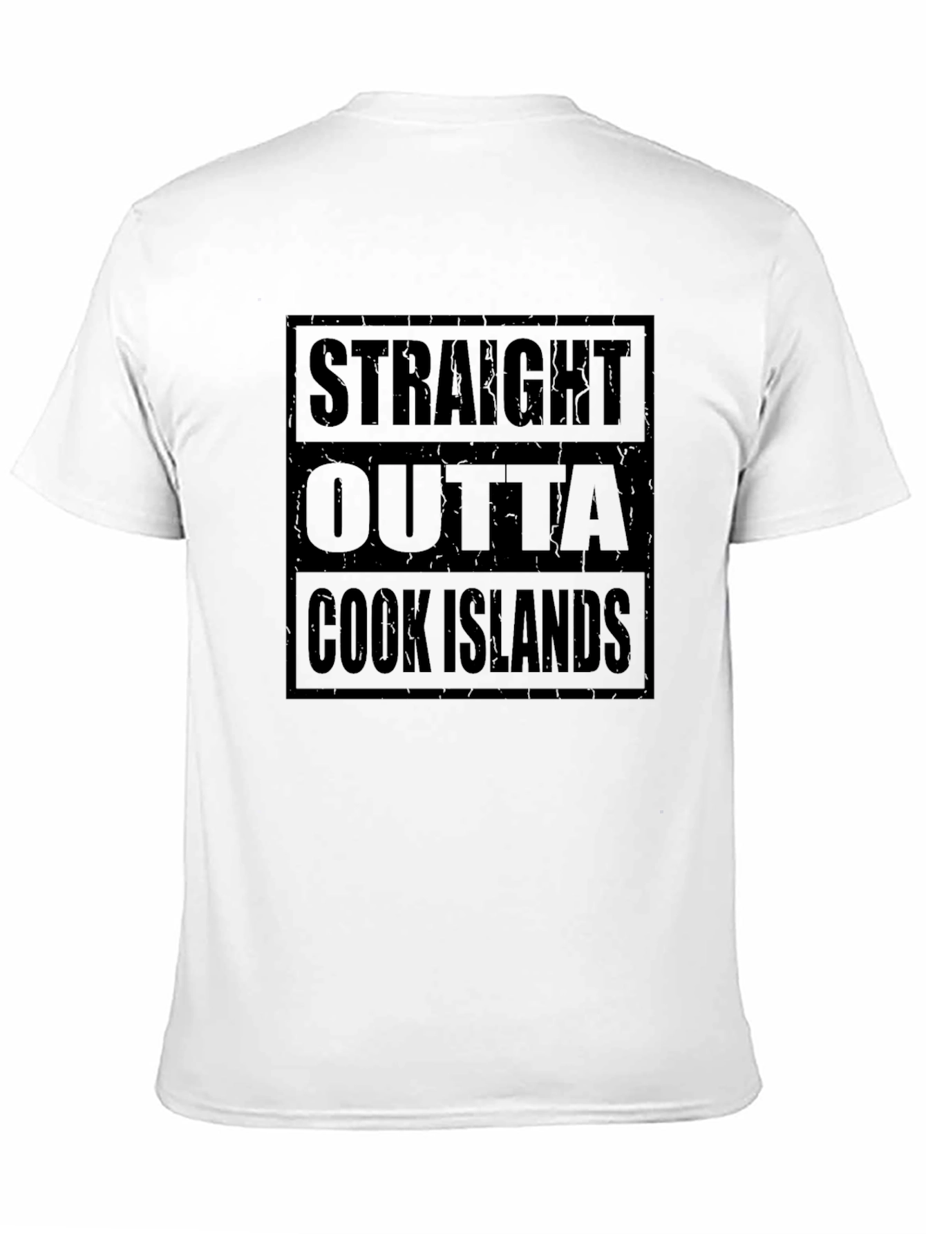Straight Outta Cook Islands Black T-Shirt