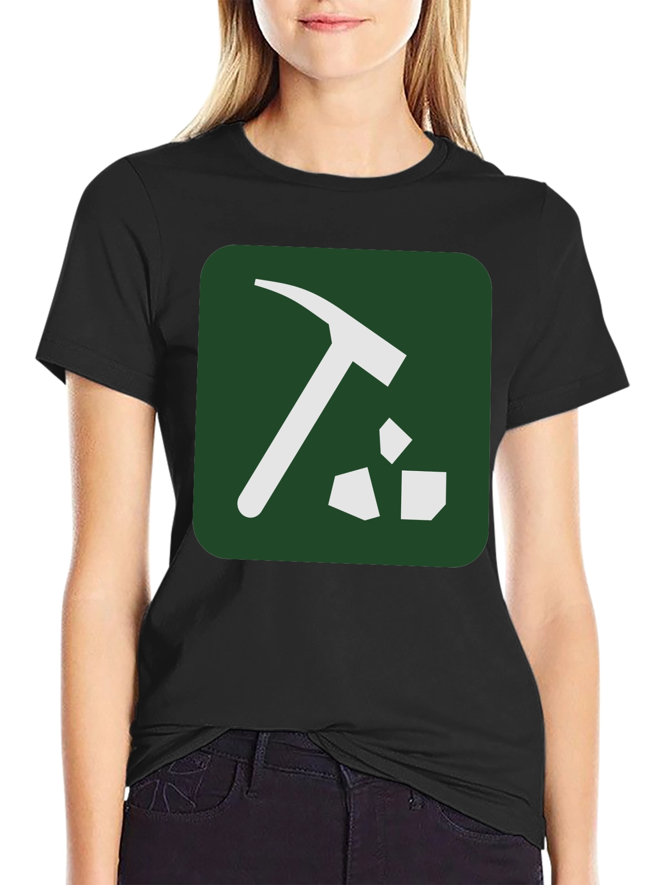 Mining Pickaxe Black T-Shirt