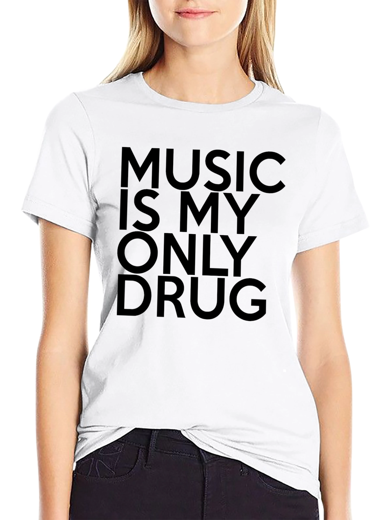 Music Is My Only Drug Graphic T-Shirt