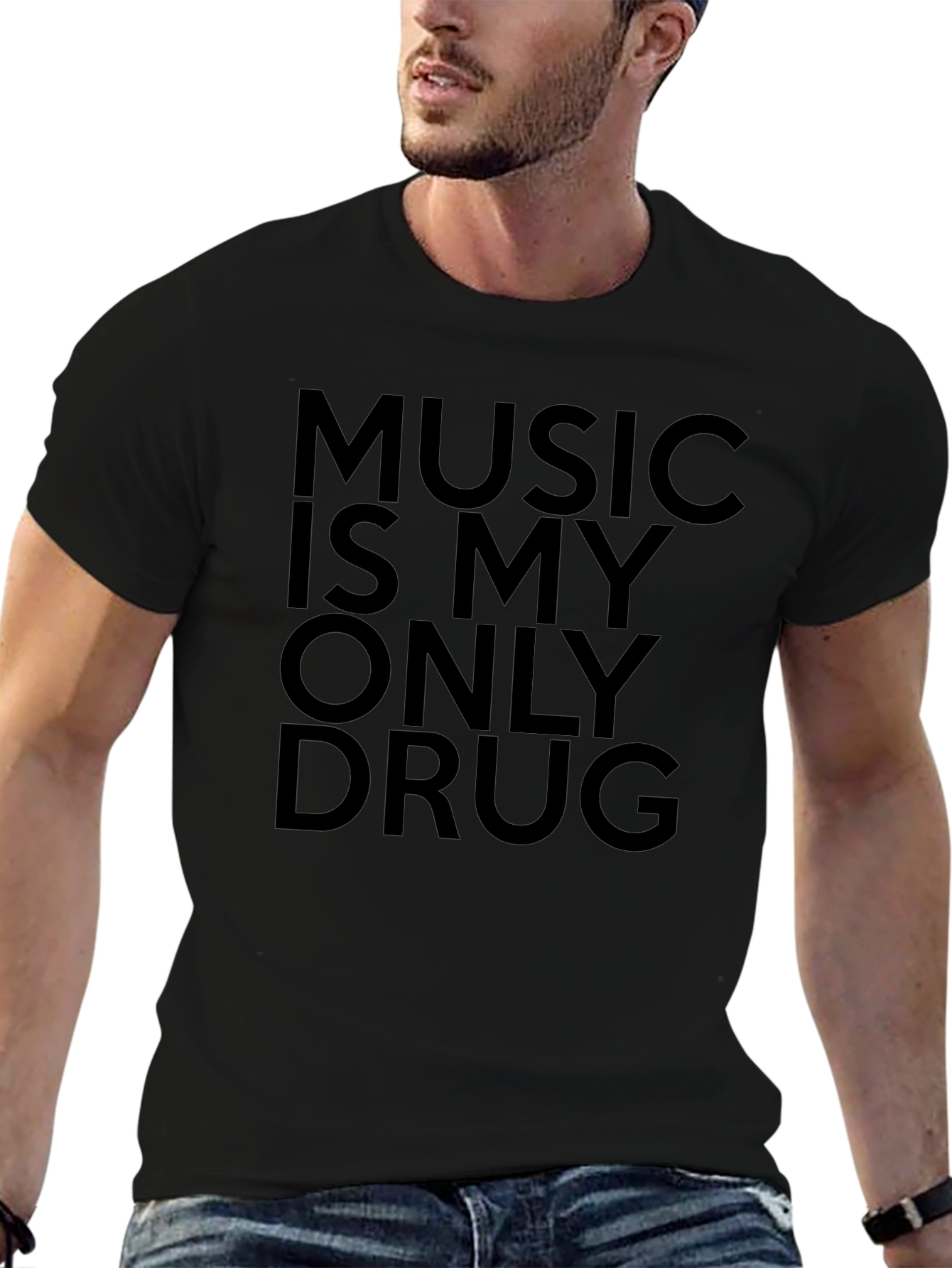 Music Is My Only Drug Graphic T-Shirt