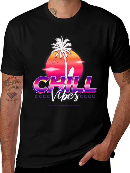 Chill Vibes Retro Graphic T-Shirt