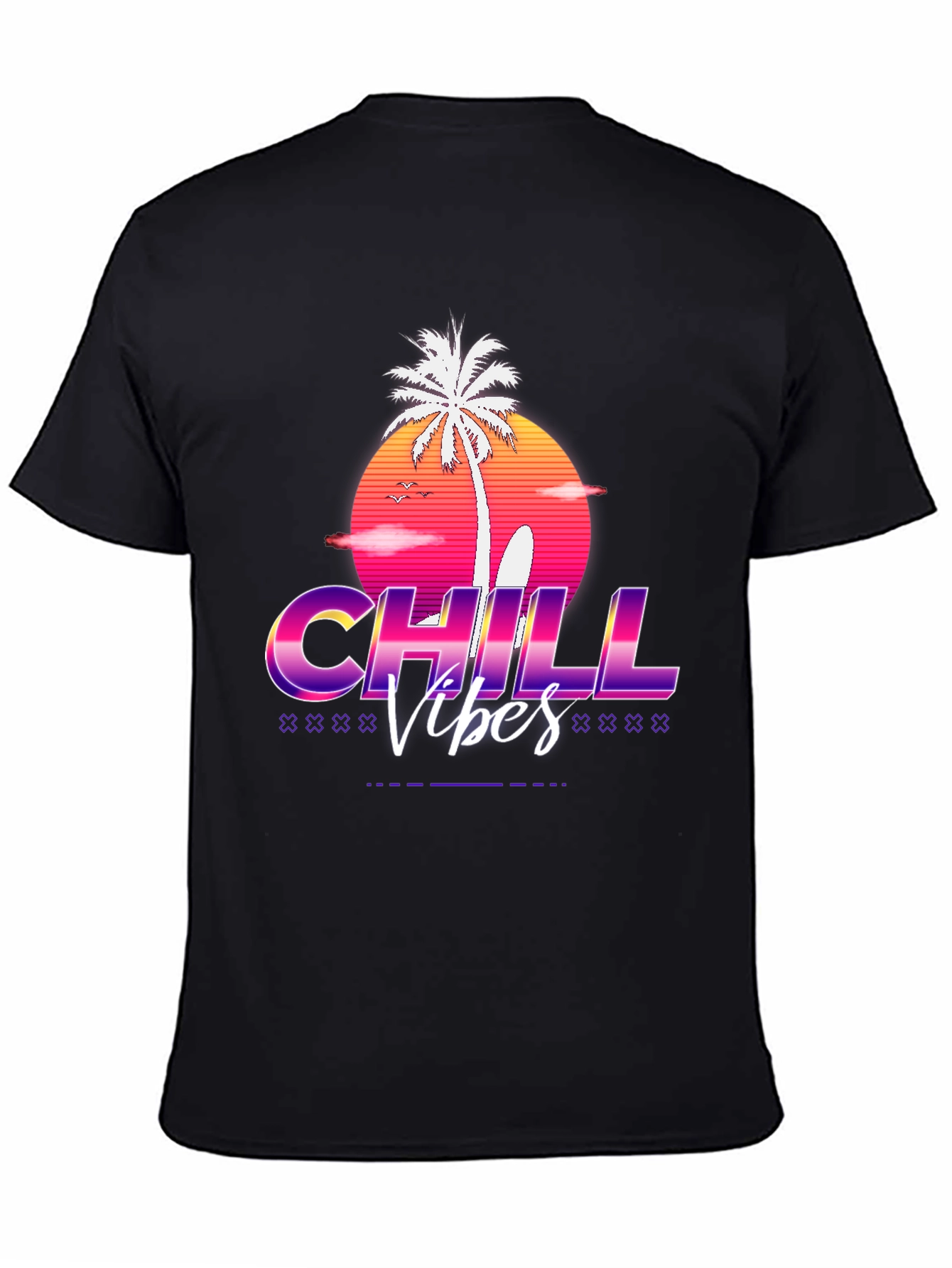 Chill Vibes Retro Graphic T-Shirt