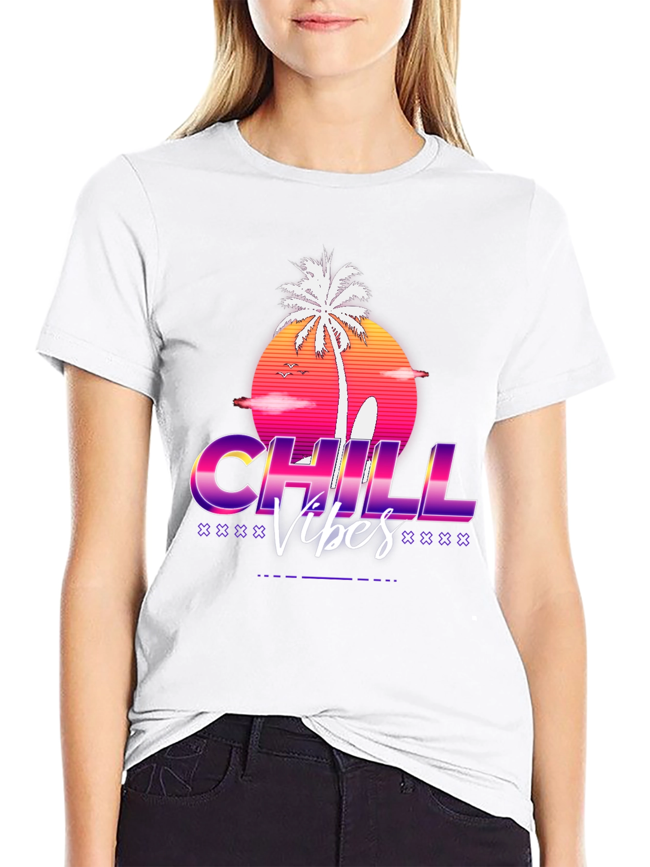 Chill Vibes Retro Graphic T-Shirt
