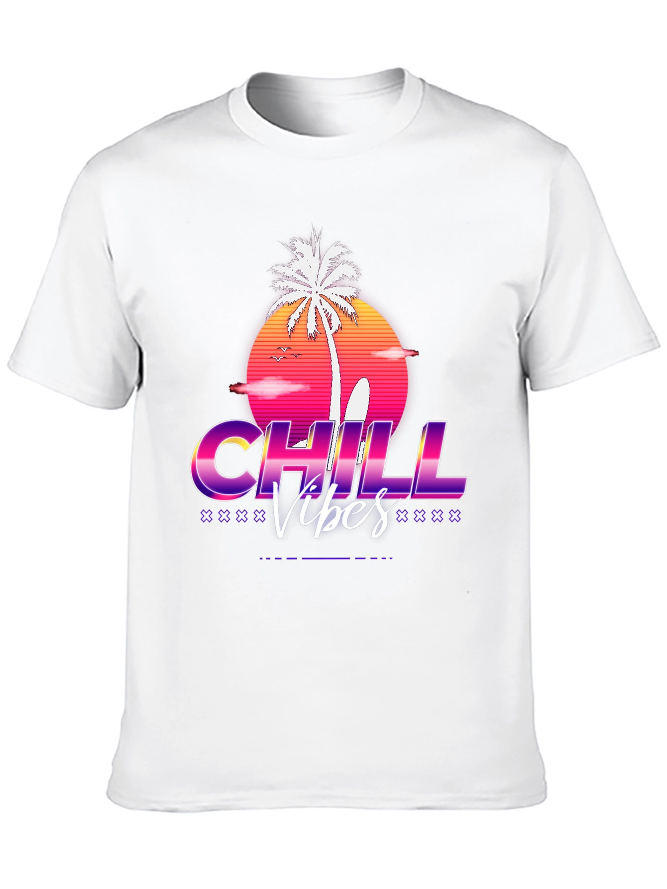 Chill Vibes Retro Graphic T-Shirt