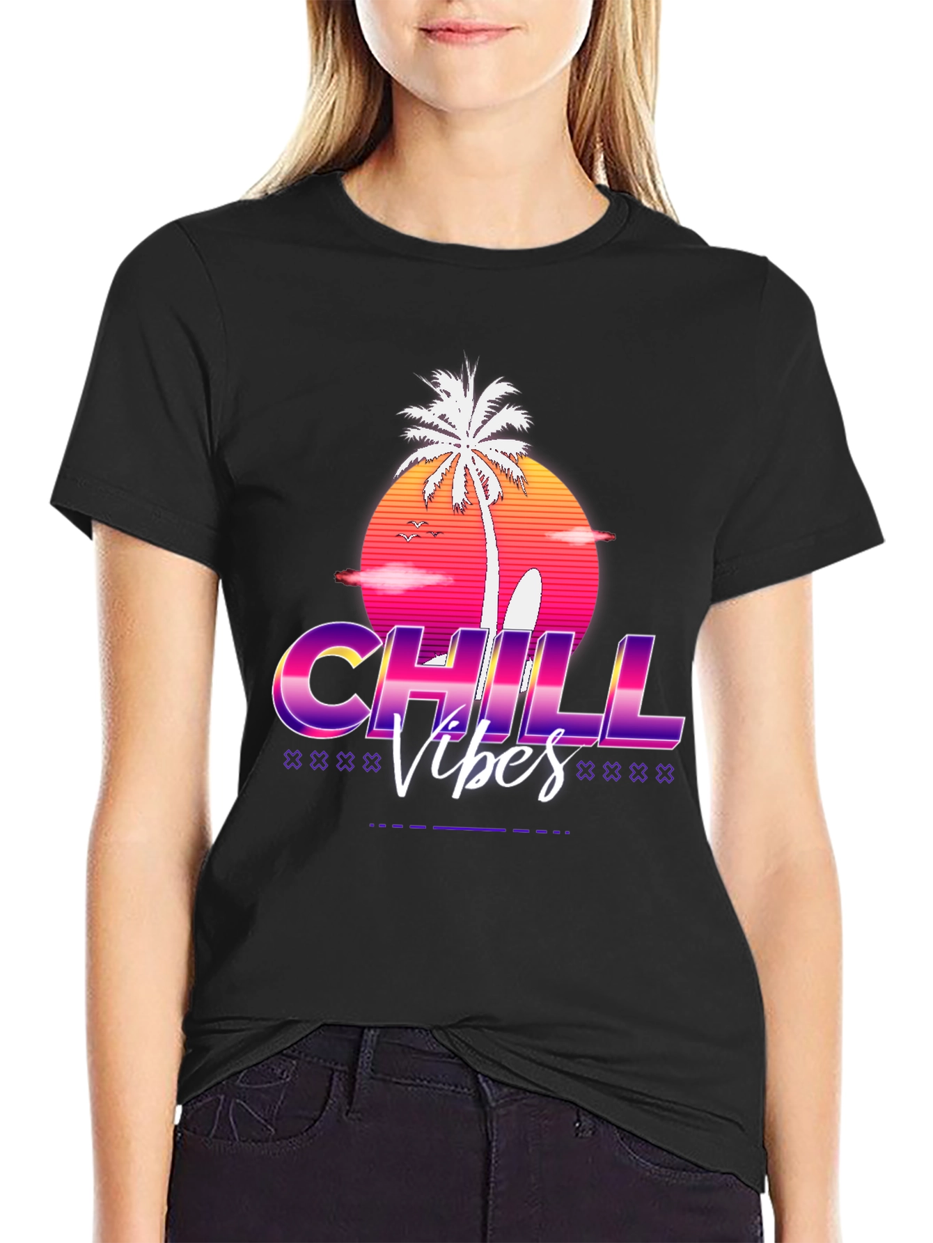 Chill Vibes Retro Graphic T-Shirt