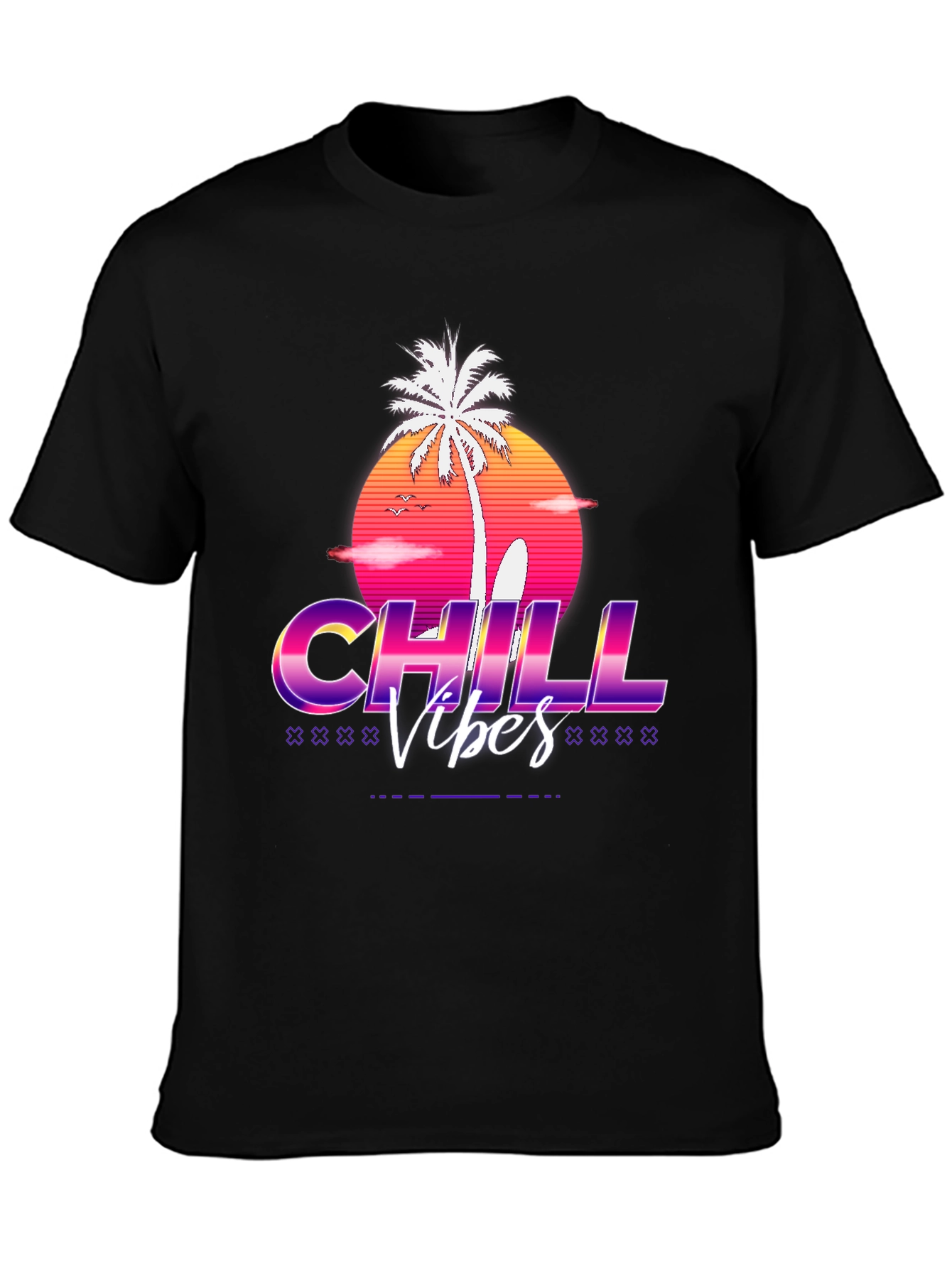 Chill Vibes Retro Graphic T-Shirt