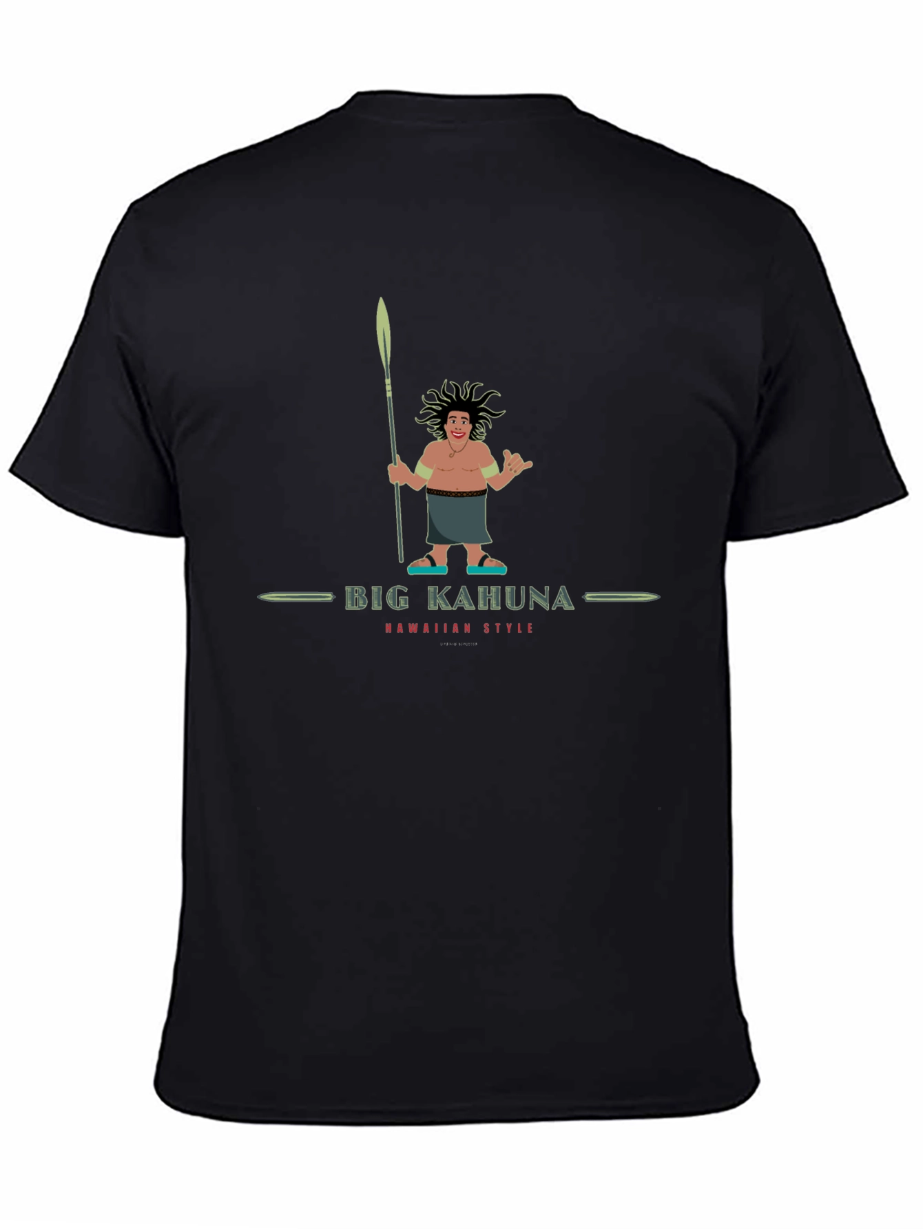 Big Kahuna Hawaiian Style Graphic T-Shirt