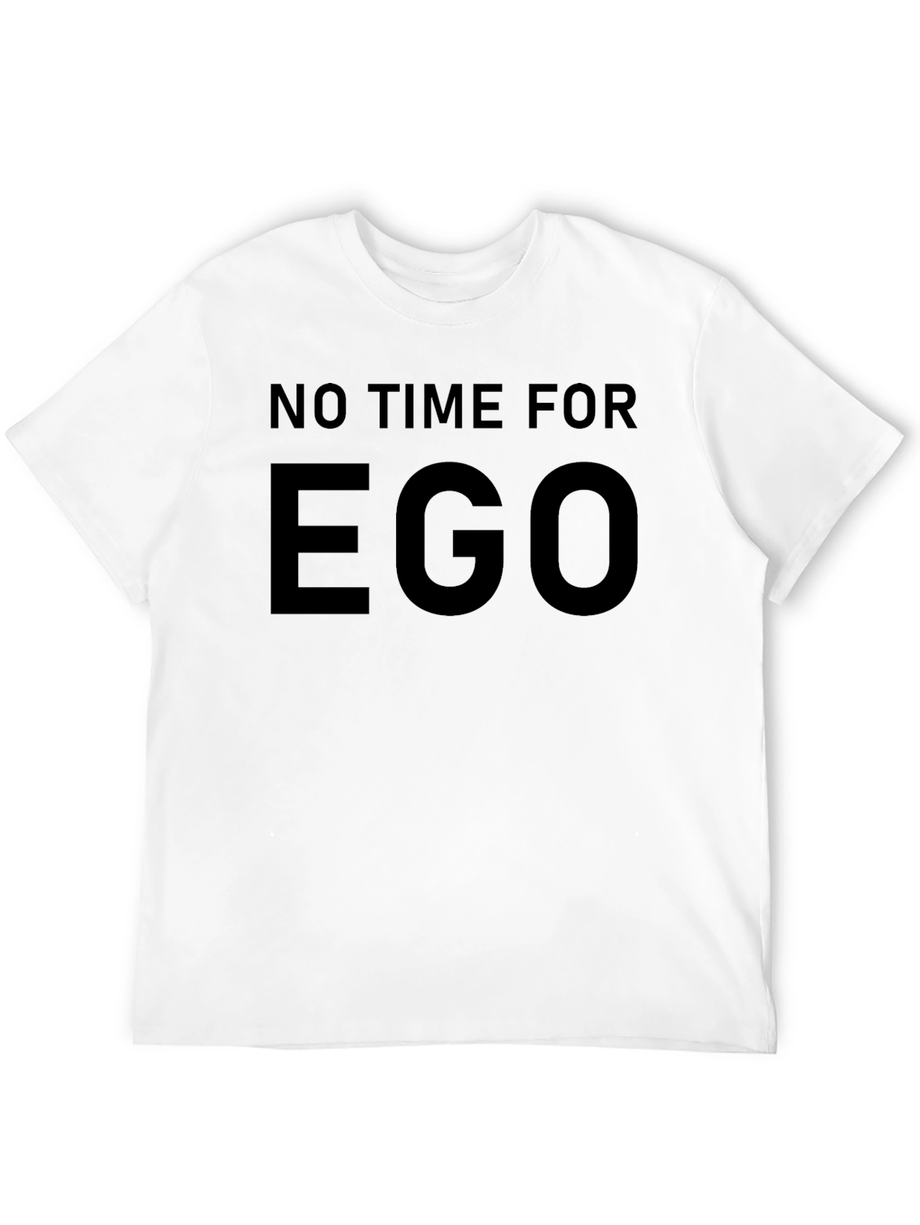 No Time for Ego Black T-Shirt