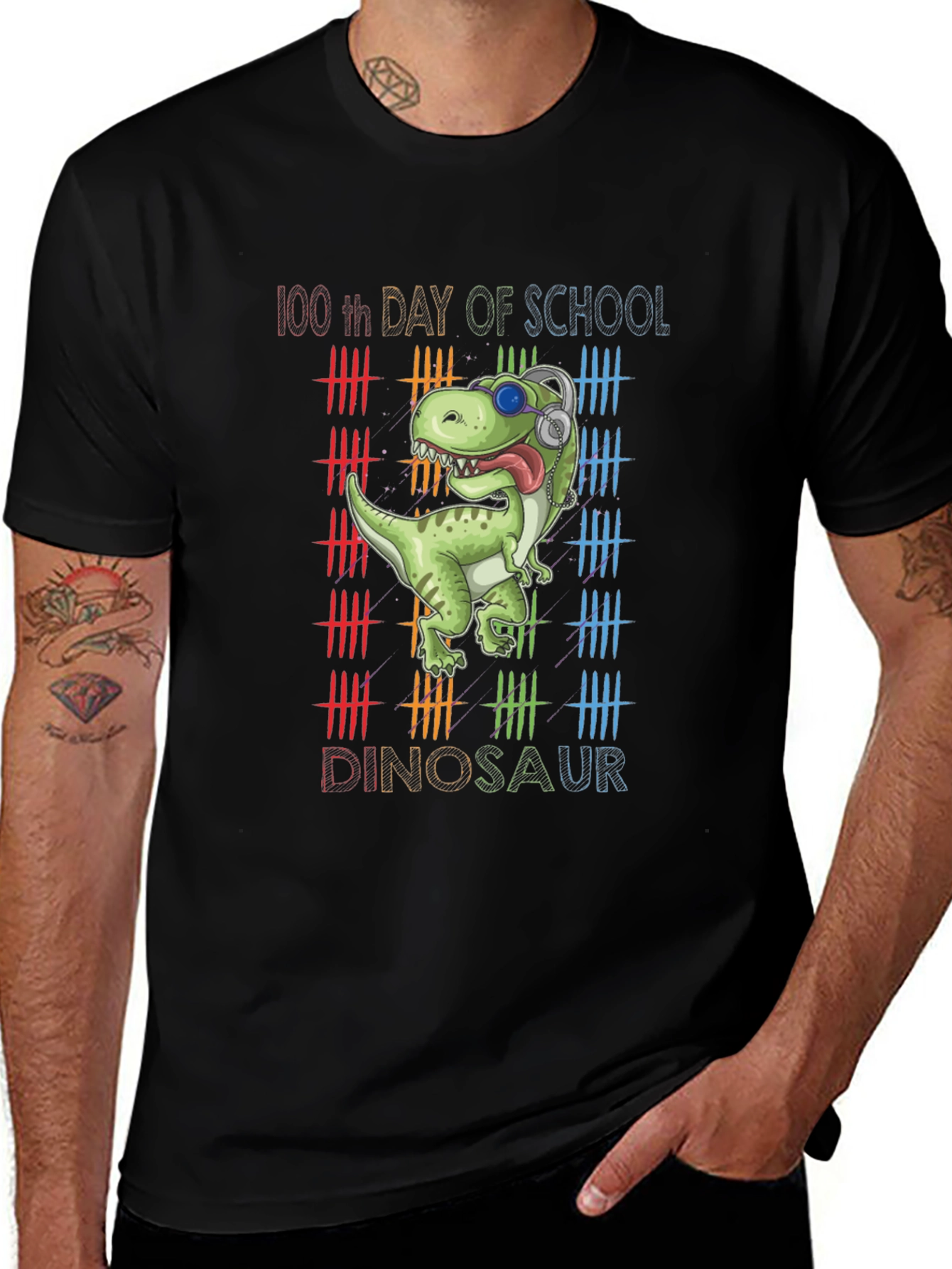 100th Day of School Dinosaur T-Shirt
