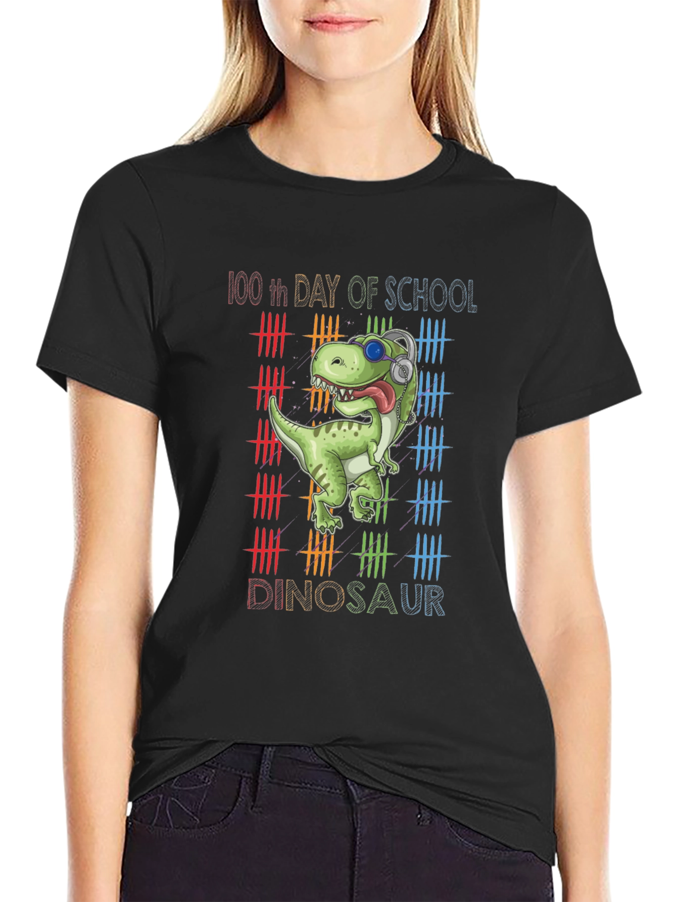 100th Day of School Dinosaur T-Shirt