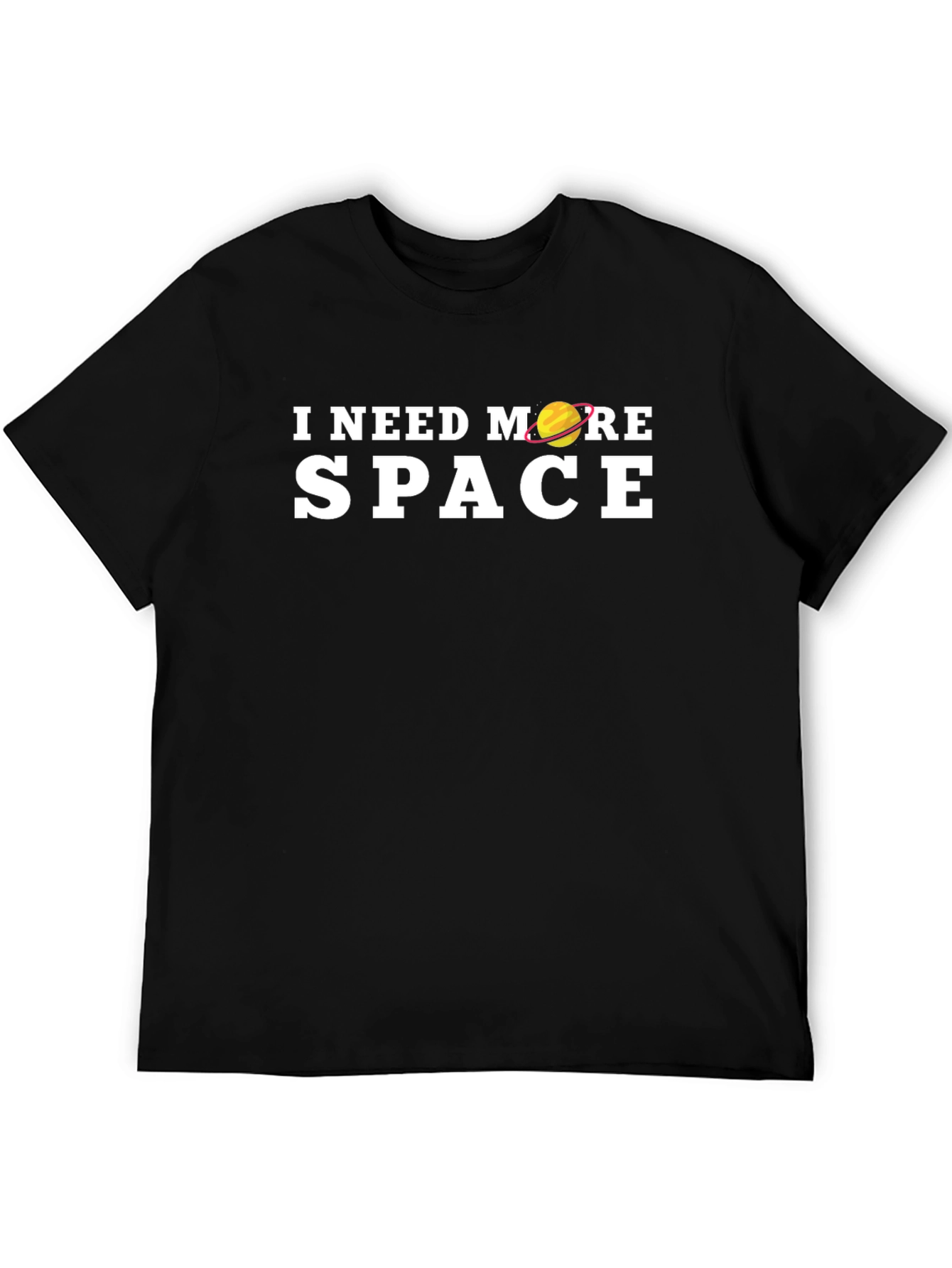 I Need More Space Graphic T-Shirt - Black