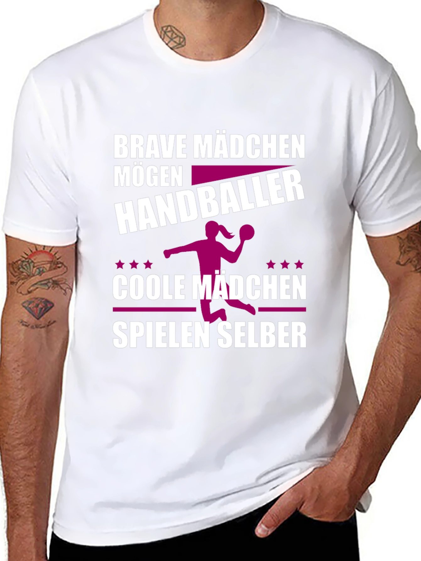 Brave Madchen Handball Graphic Tee
