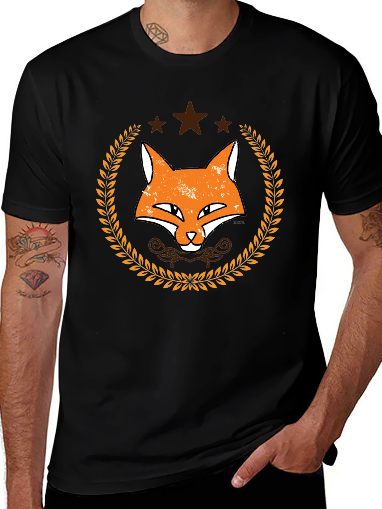 Fox Head Graphic Tee - Stylish & Unique