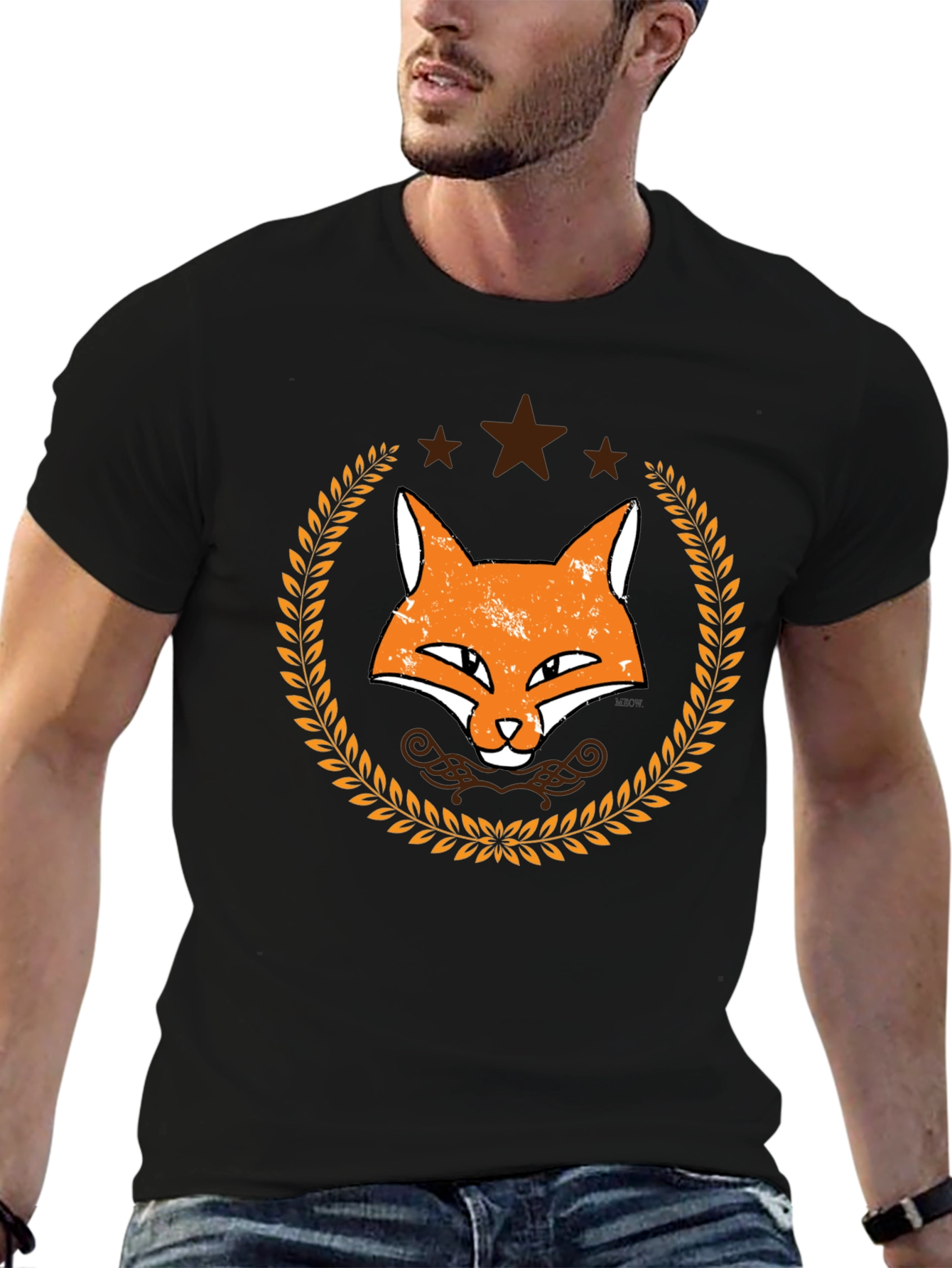 Fox Head Graphic Tee - Stylish & Unique