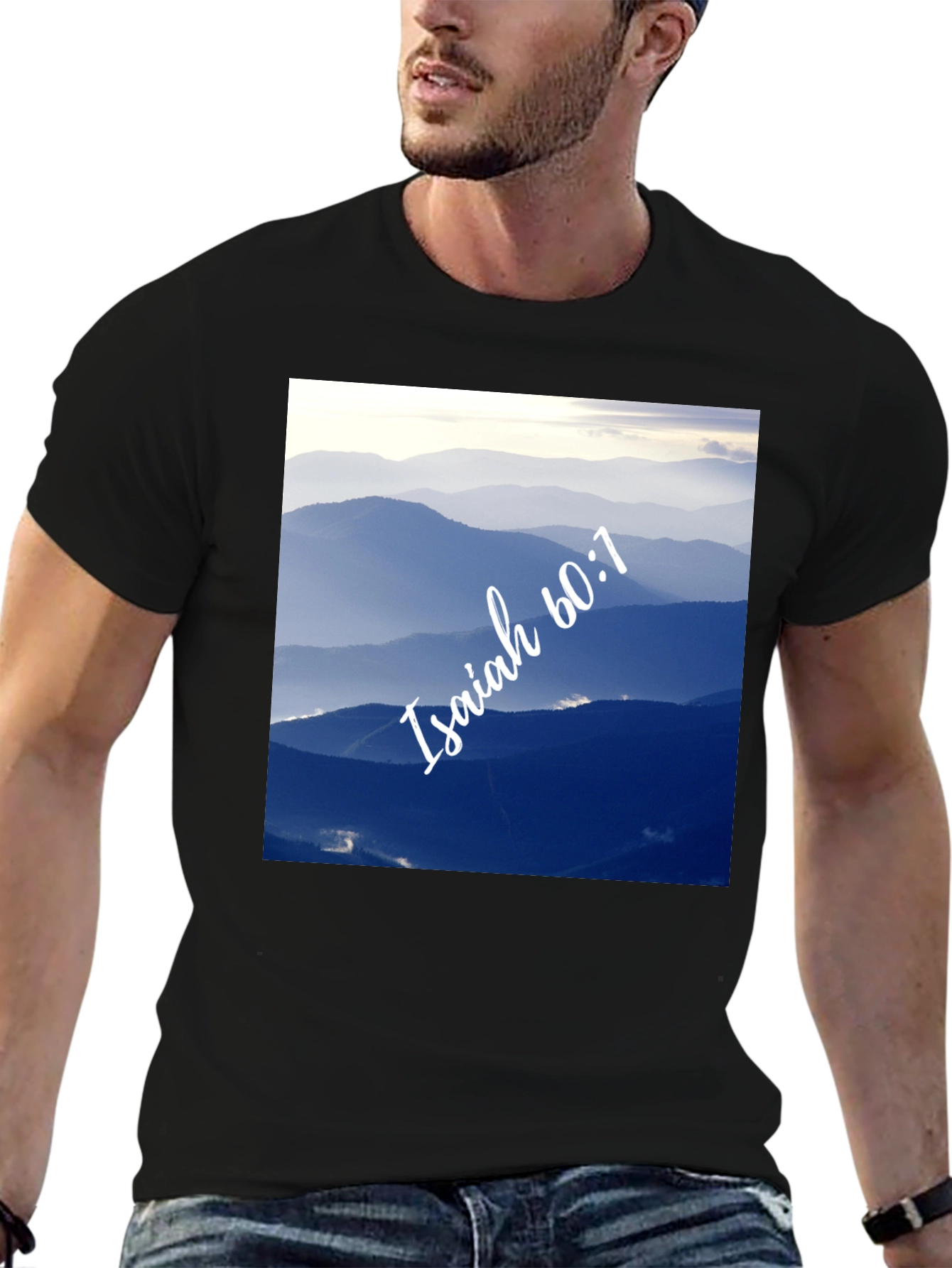 Isaiah 60:1 T-Shirt - Mountain Design
