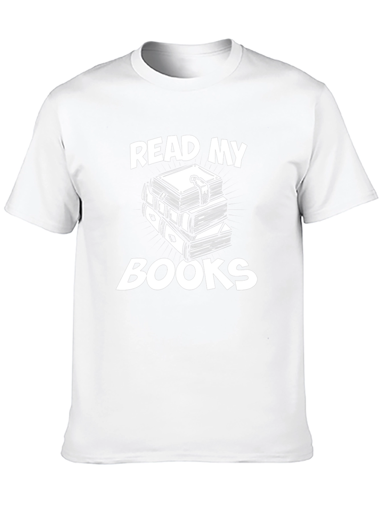 Read My Books Graphic Tee - Black Cotton T-Shirt