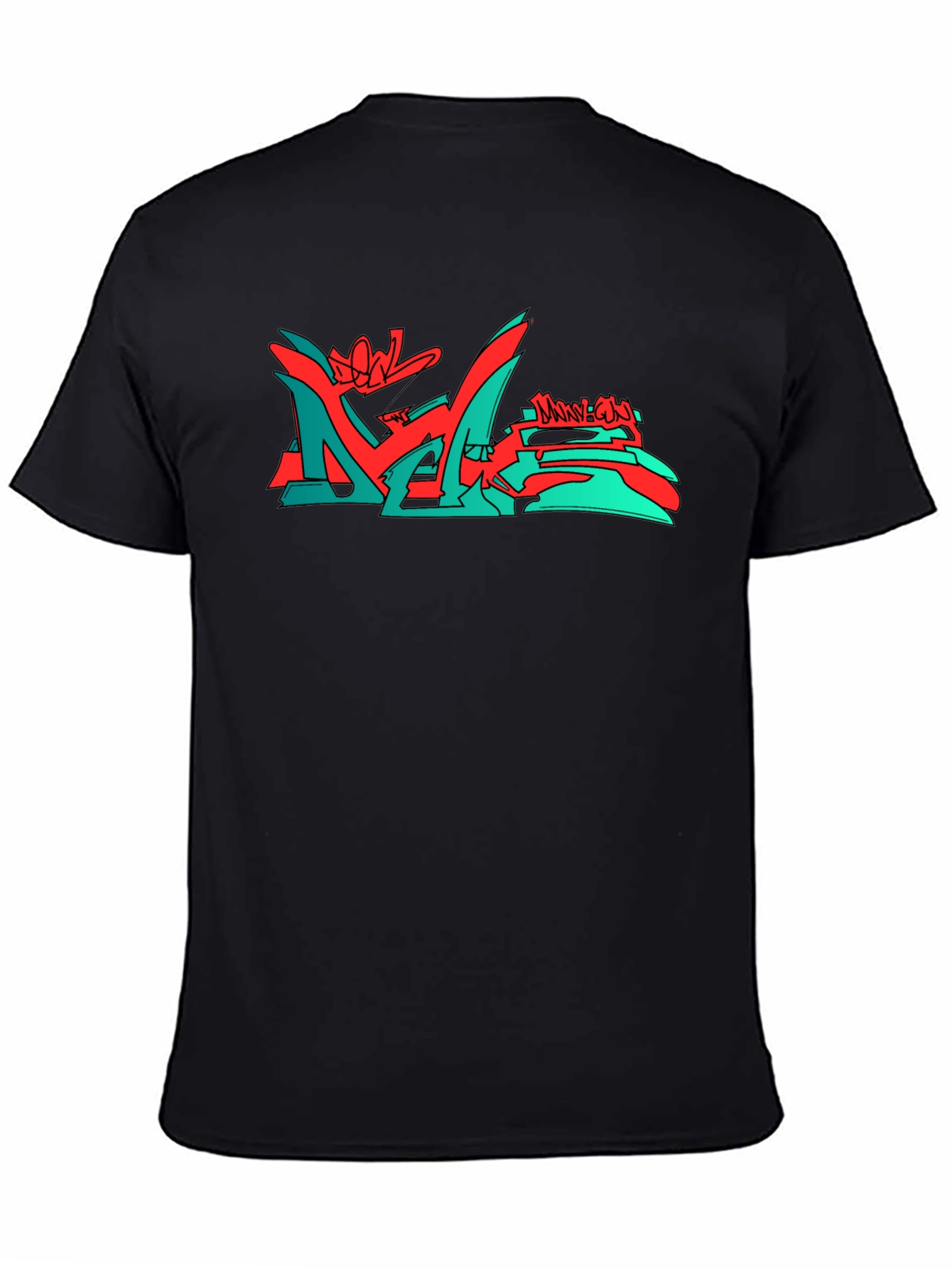 Modern Graphic Print Crew Neck T-Shirt