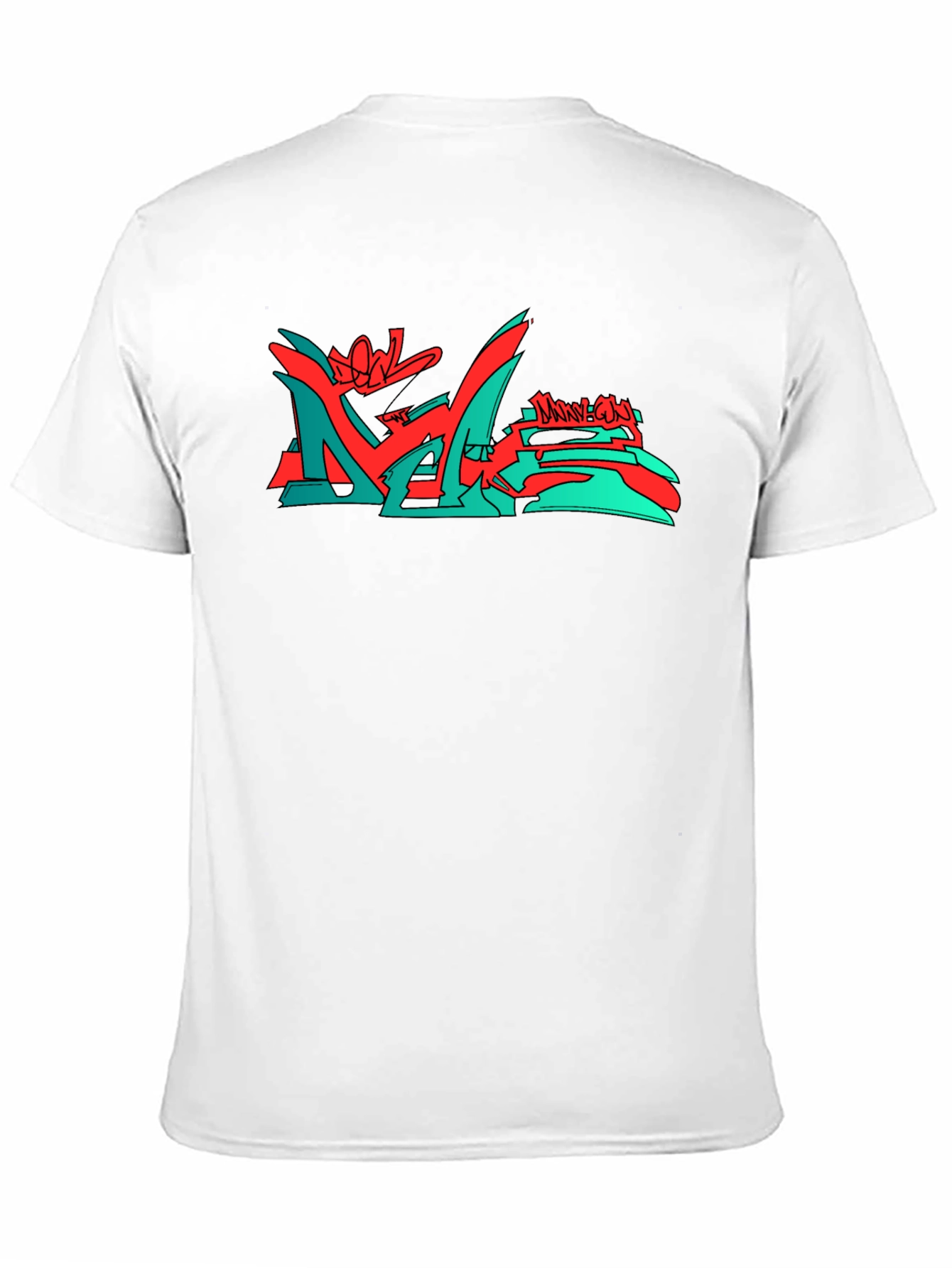 Modern Graphic Print Crew Neck T-Shirt