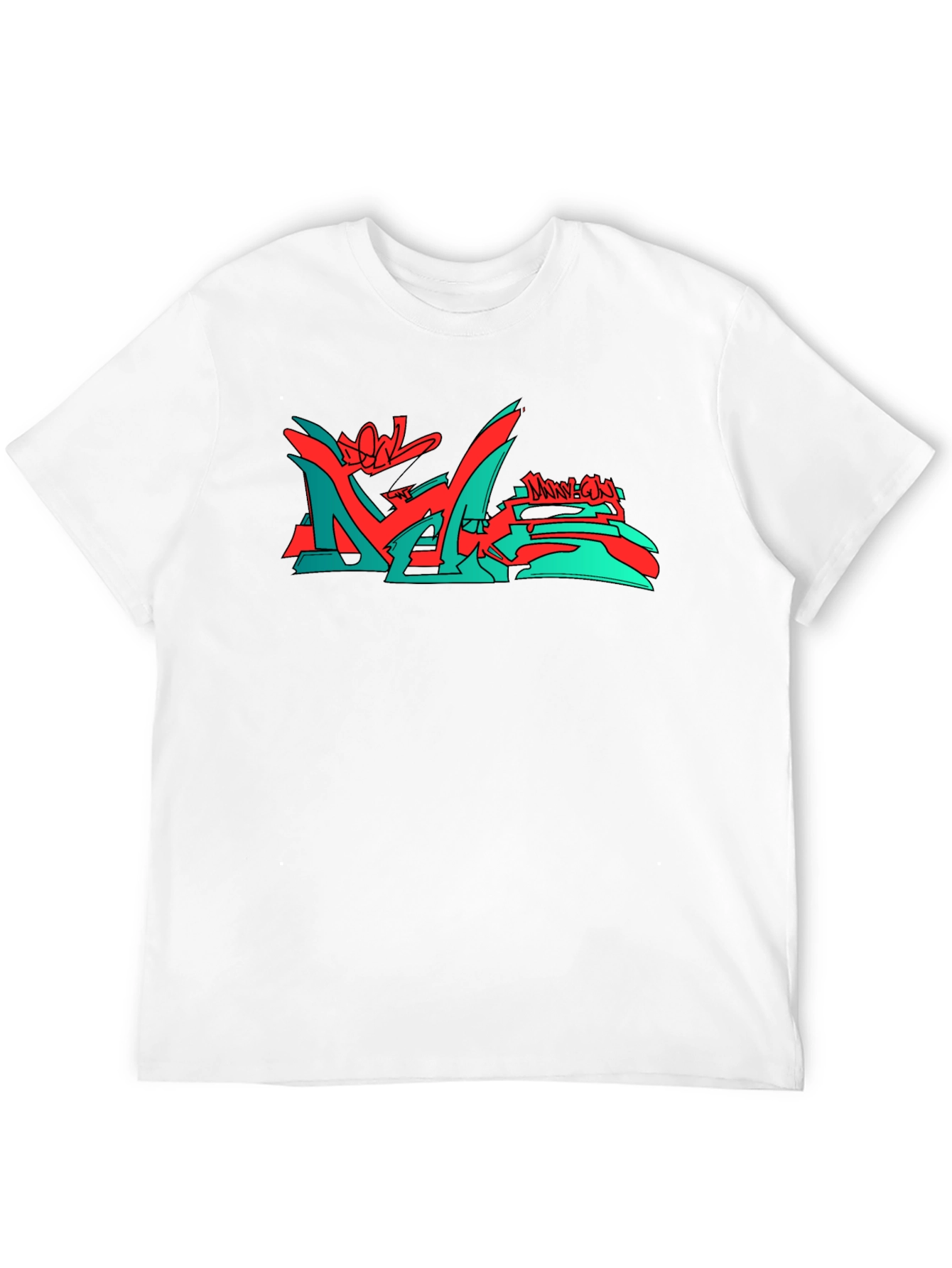 Modern Graphic Print Crew Neck T-Shirt