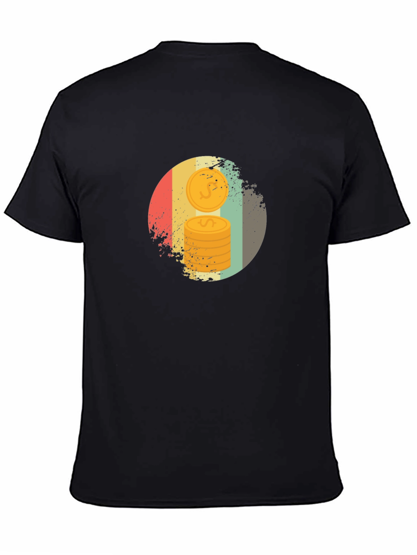 Retro Coin Stack Graphic Tee