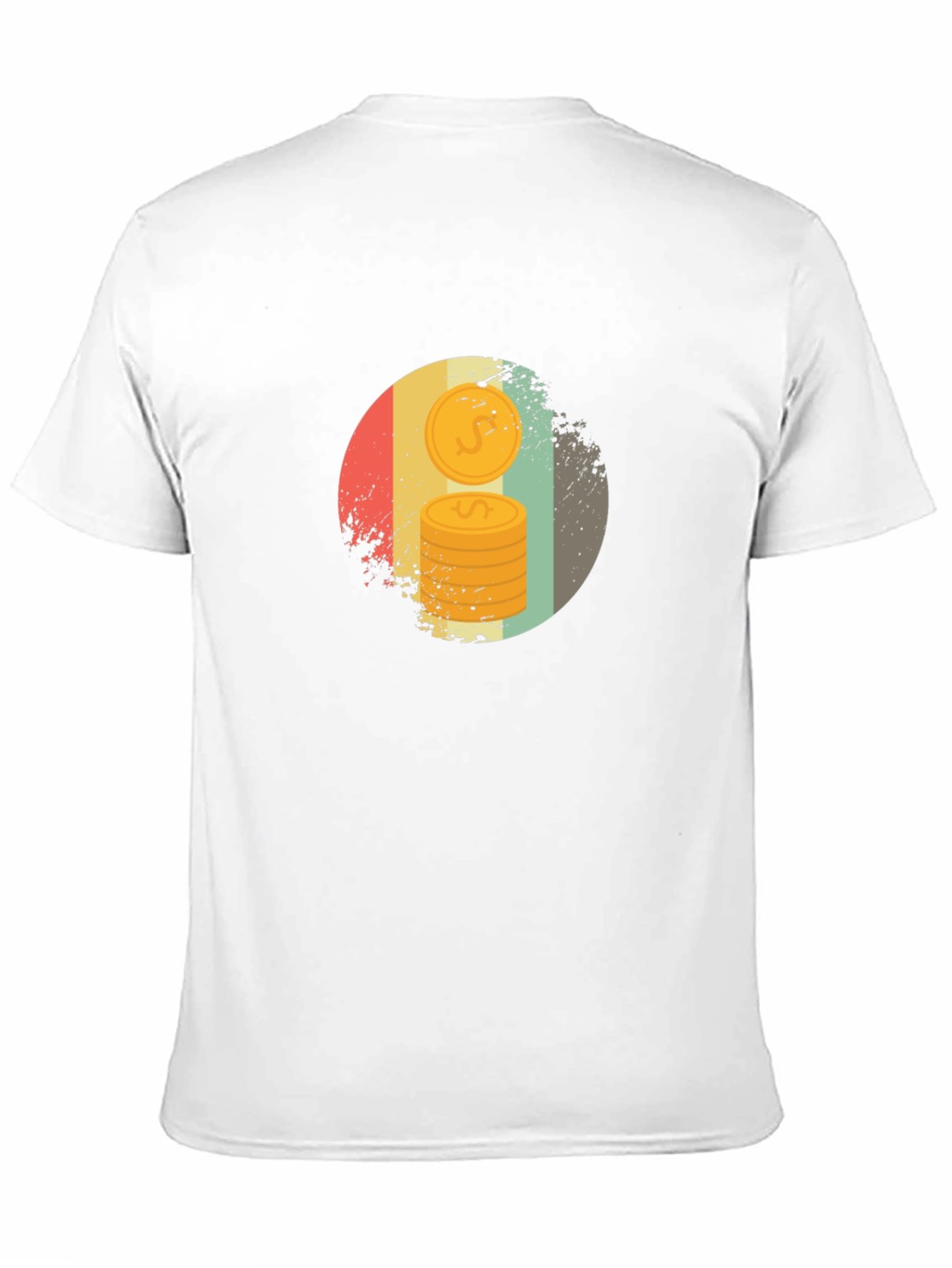 Retro Coin Stack Graphic Tee
