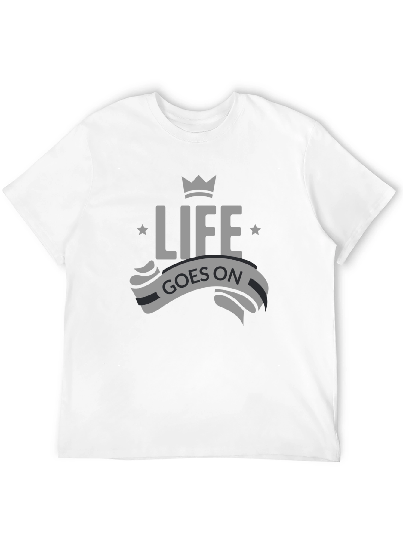 Life Goes On Graphic Tee - Mens Black T-Shirt
