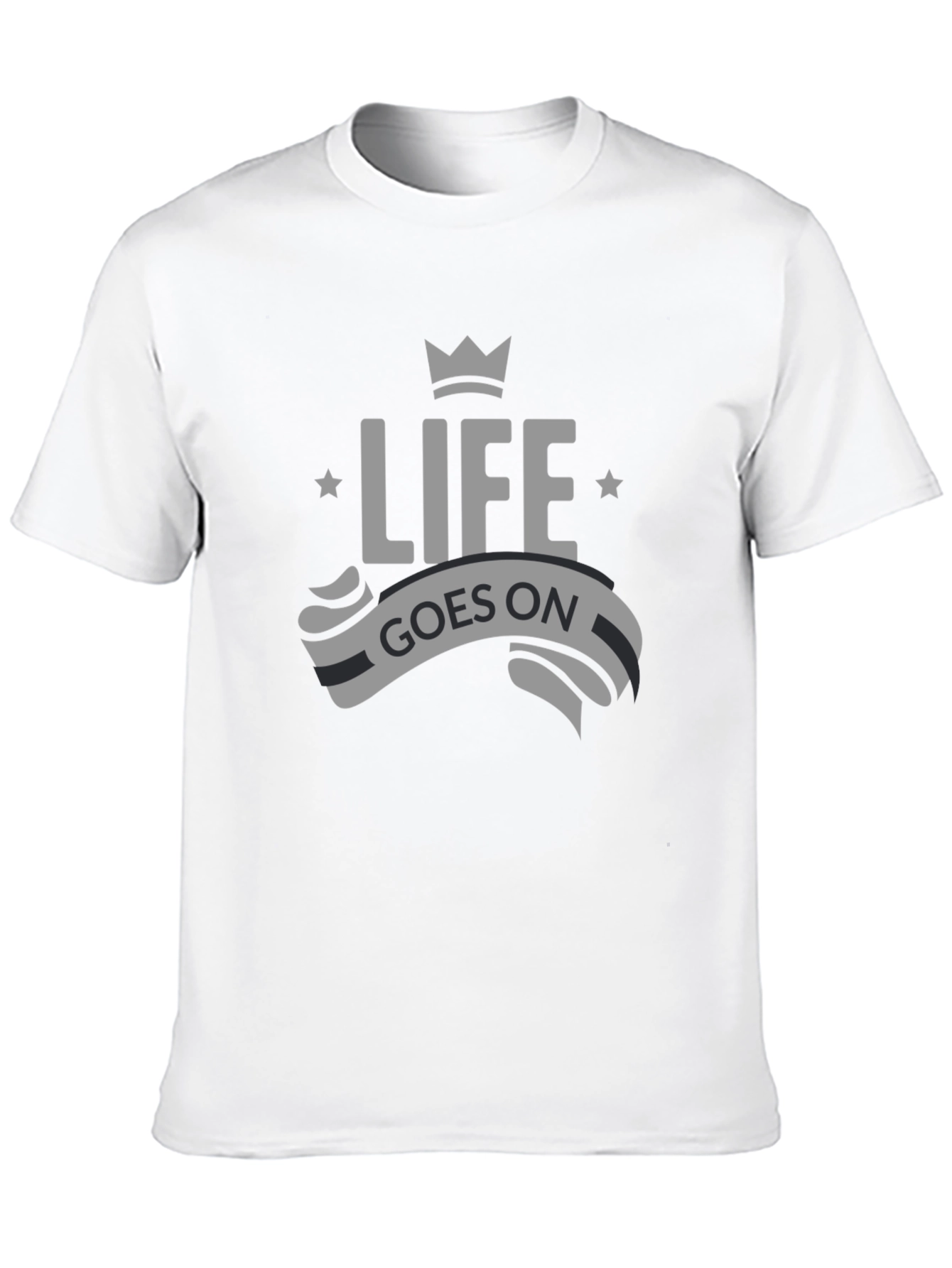 Life Goes On Graphic Tee - Mens Black T-Shirt