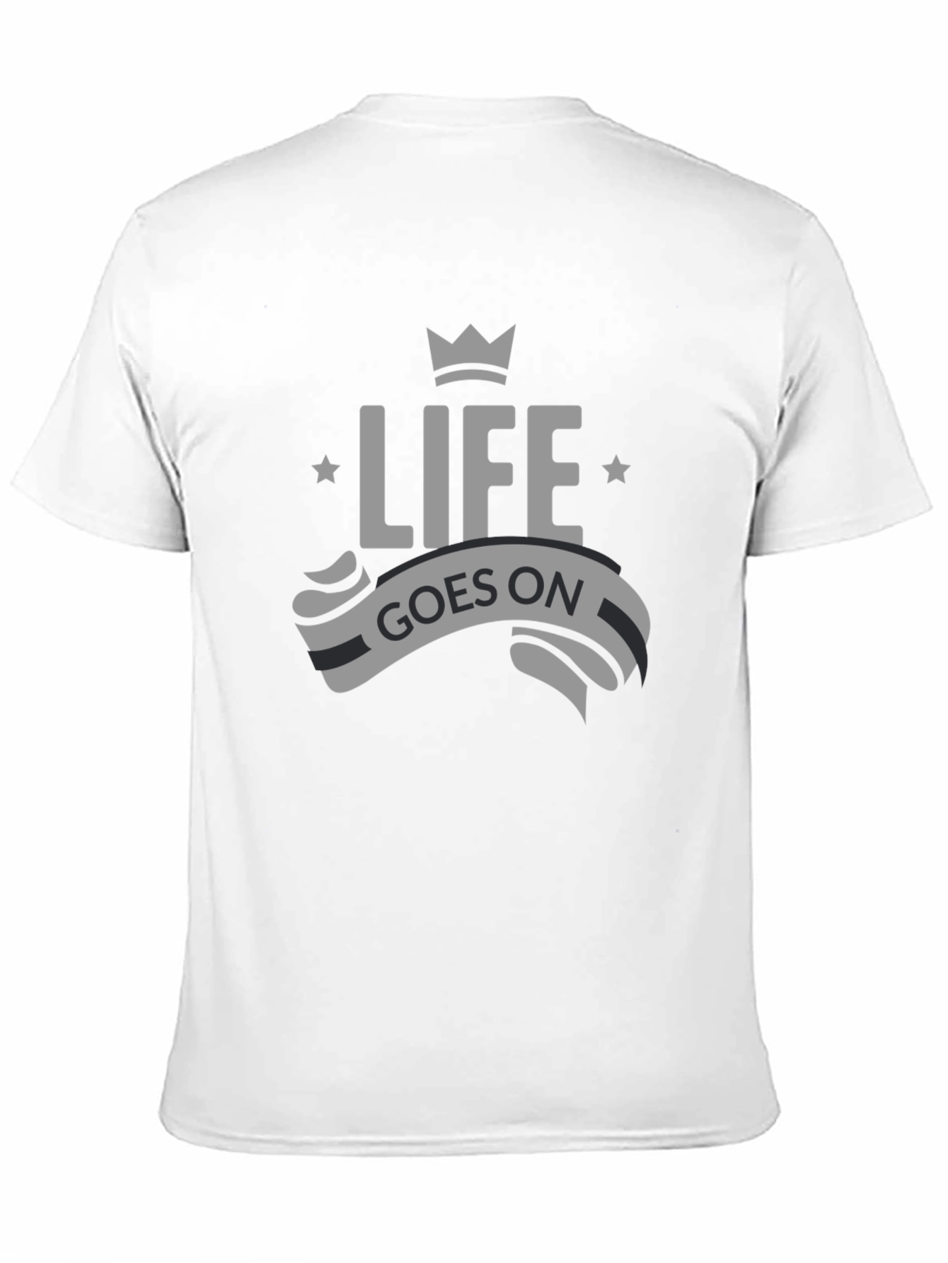 Life Goes On Graphic Tee - Mens Black T-Shirt