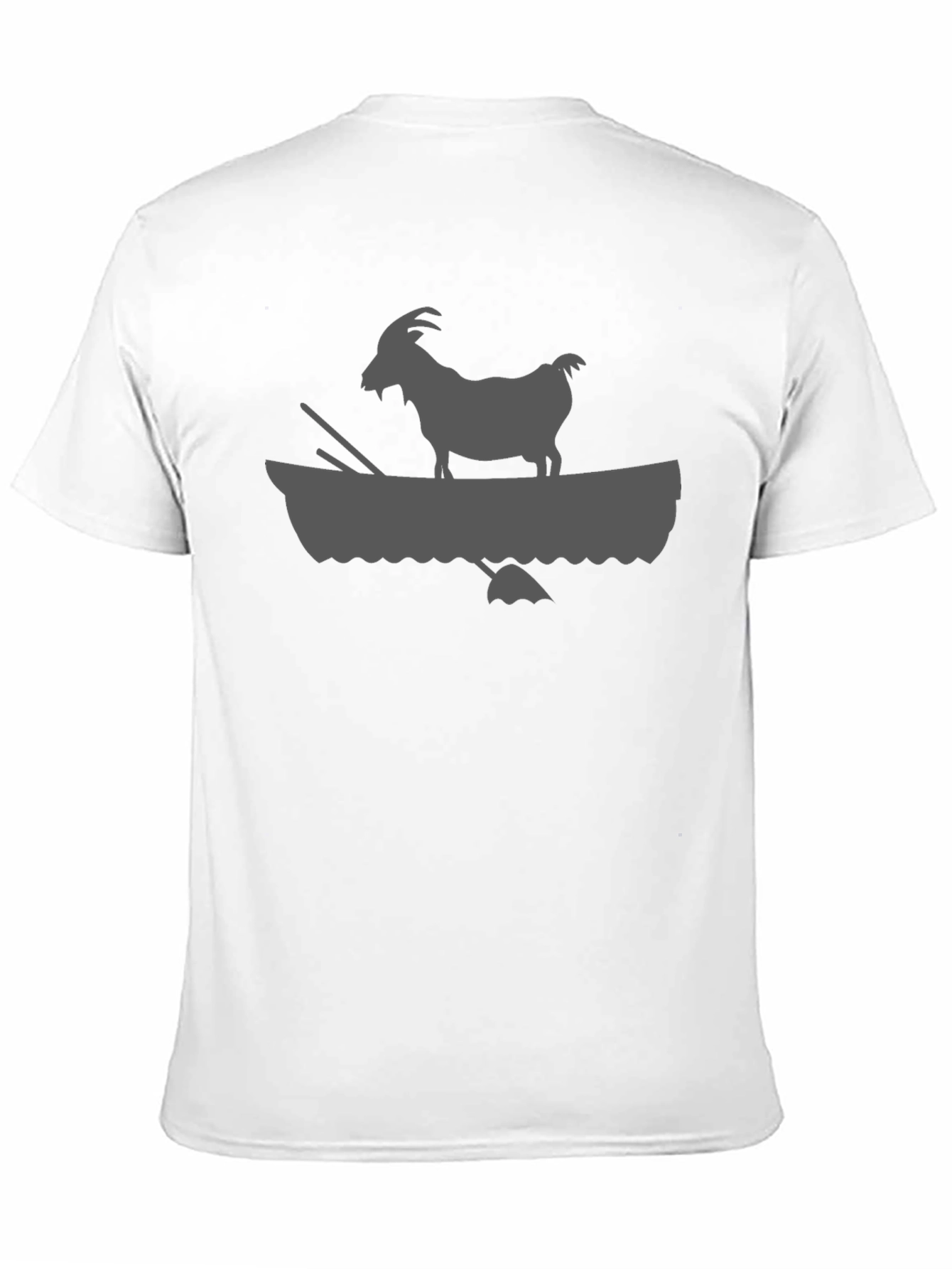 Goat in Boat Graphic Tee - Stylish Mens T-Shirt
