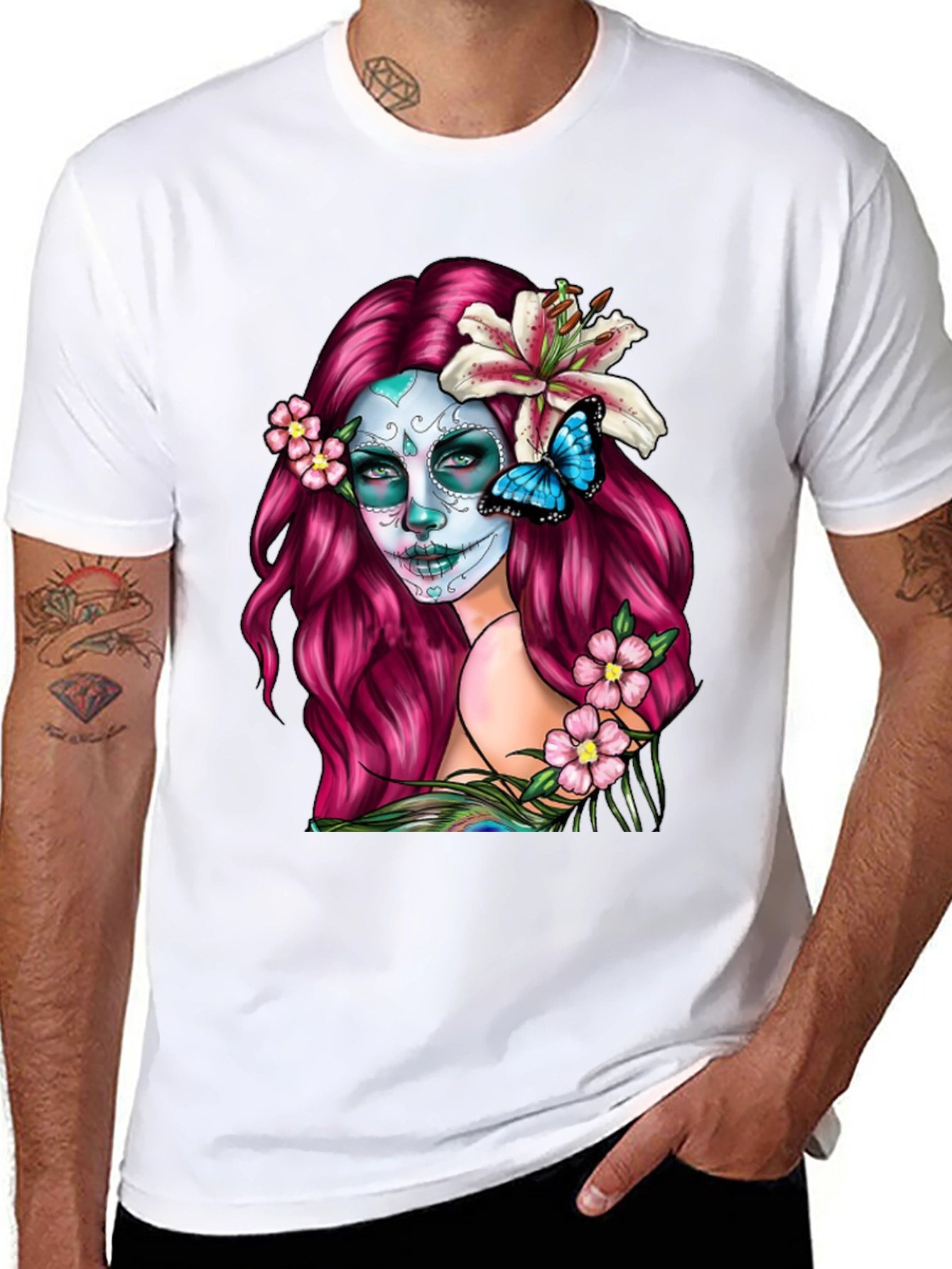 Sugar Skull Woman Graphic T-Shirt