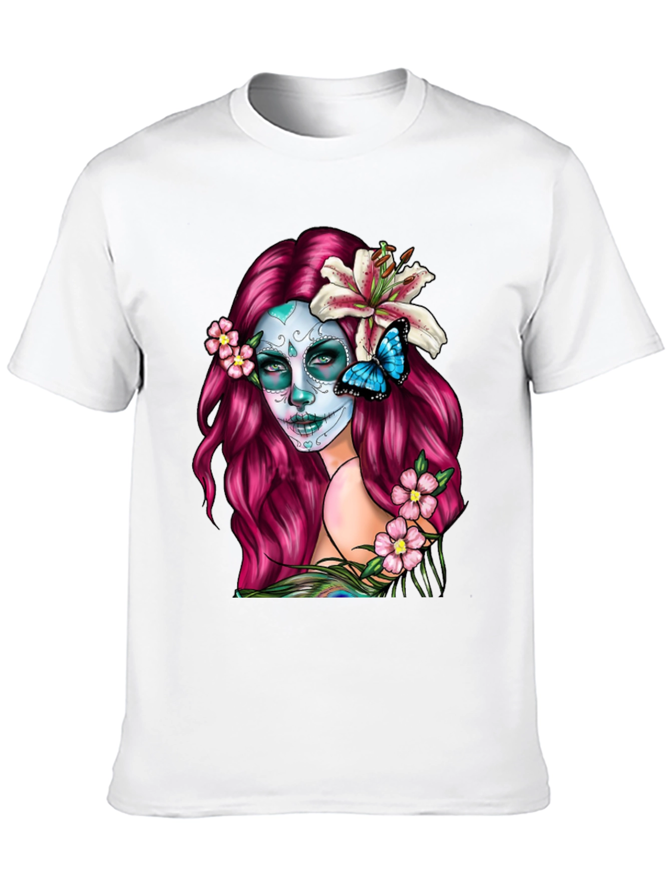 Sugar Skull Woman Graphic T-Shirt