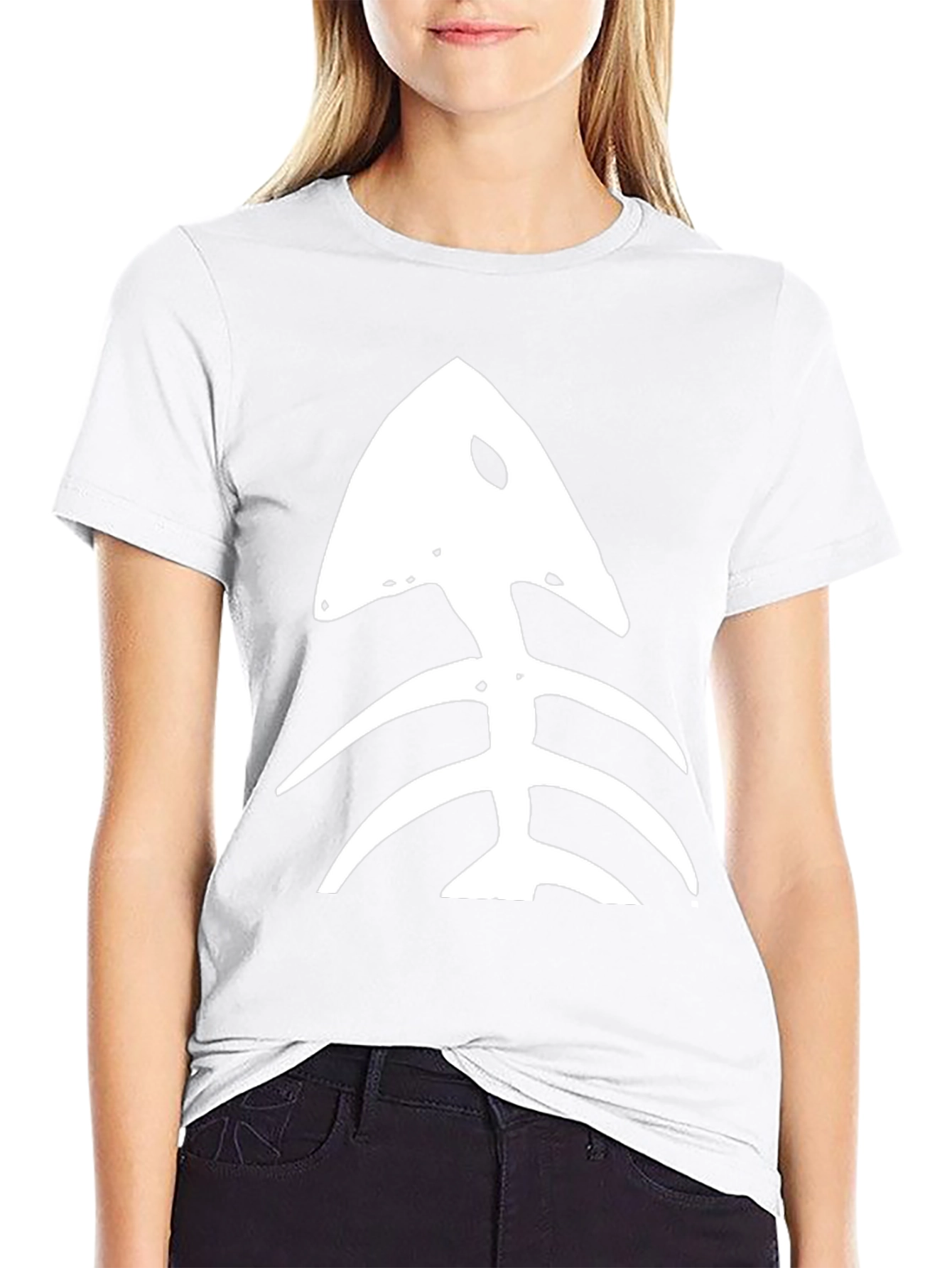 Fishbone Graphic Tee - Black Casual T-Shirt