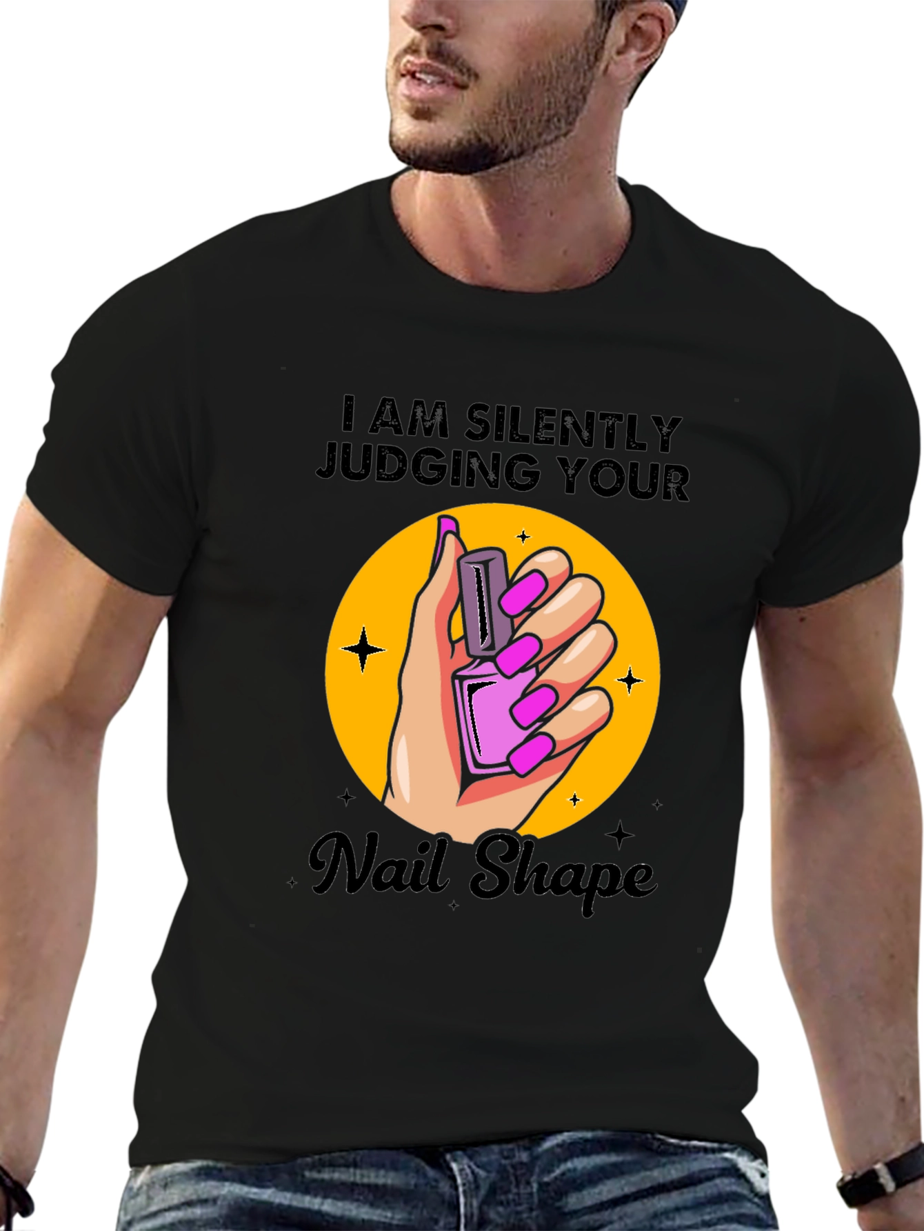 Funny Nail Shape Judging T-Shirt