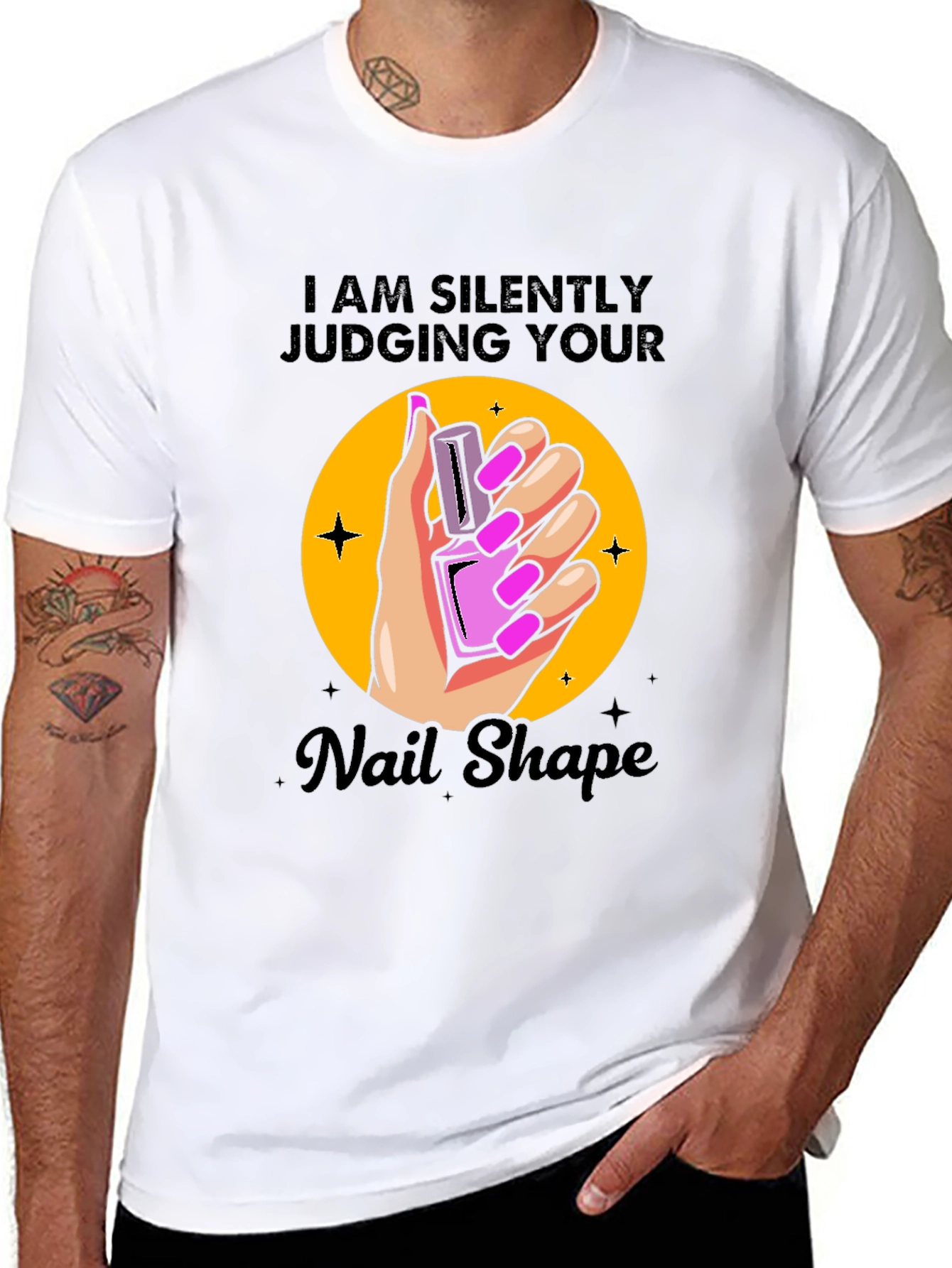 Funny Nail Shape Judging T-Shirt
