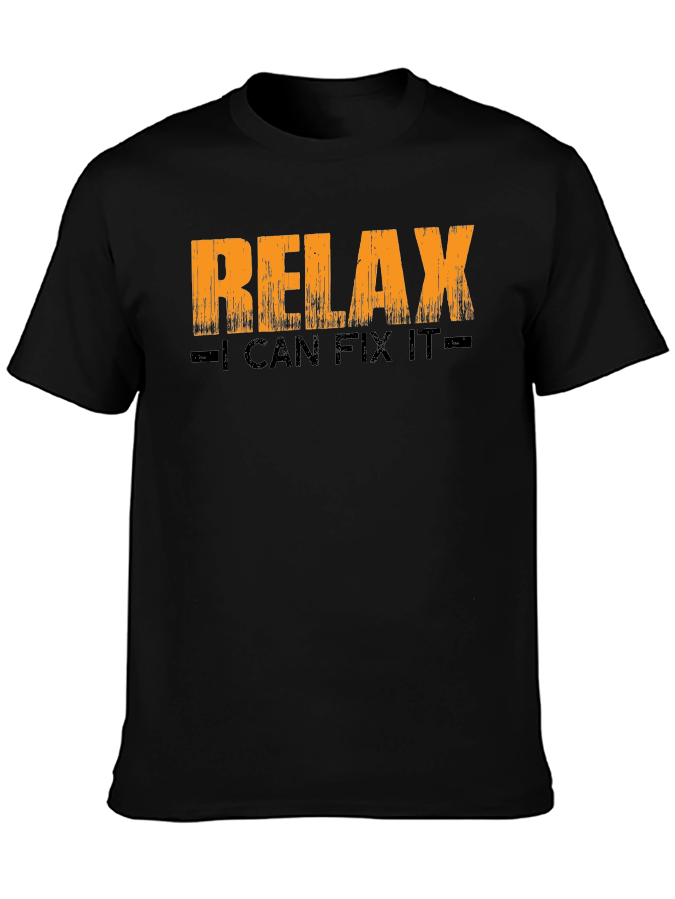 Relax I Can Fix It Graphic T-Shirt - Black