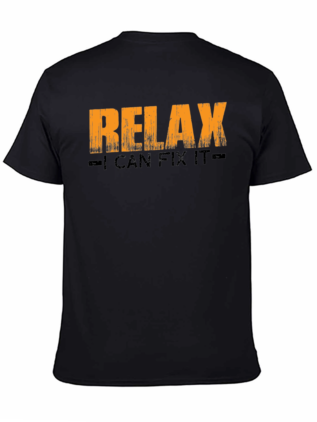 Relax I Can Fix It Graphic T-Shirt - Black