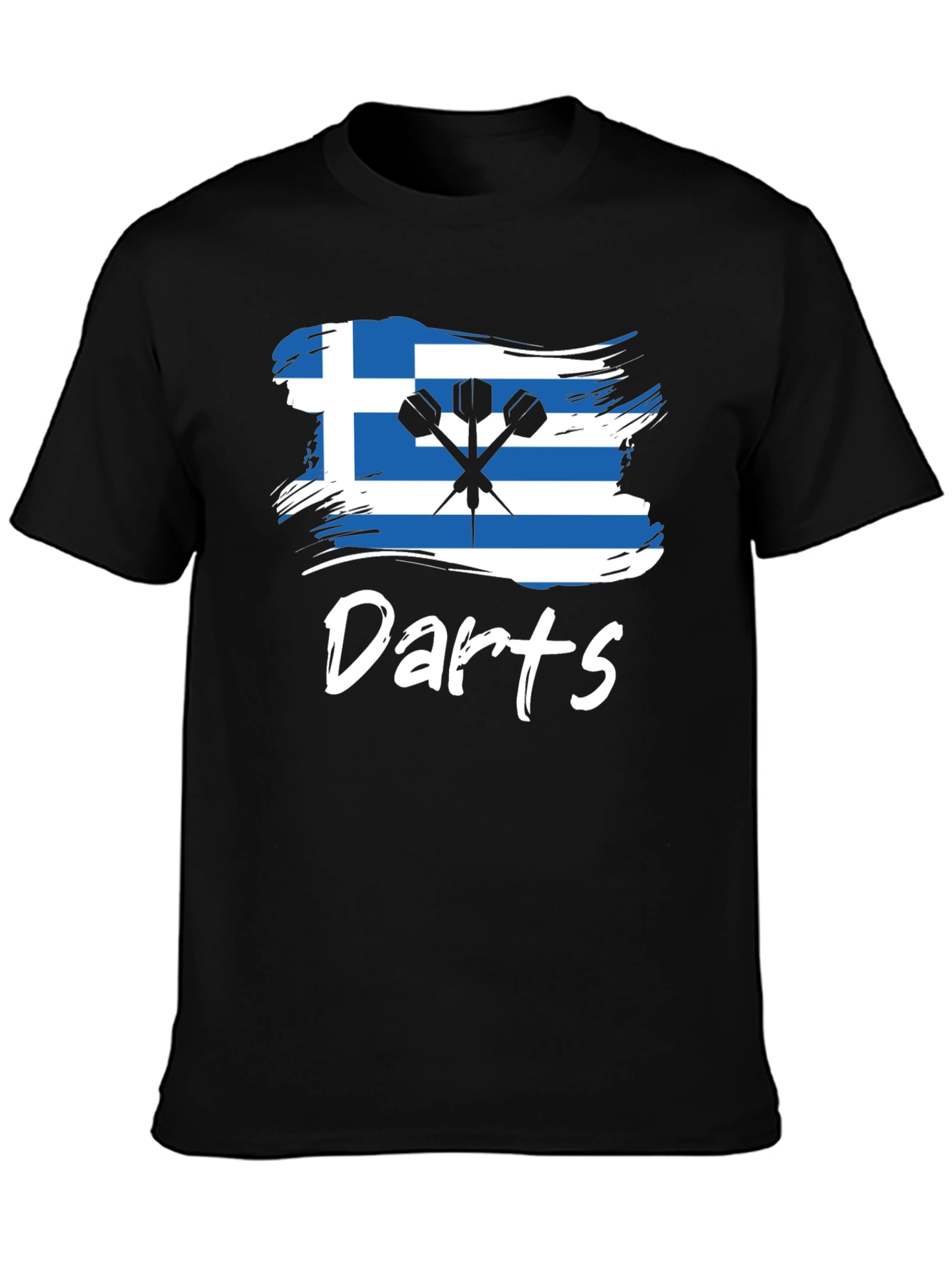 Greece Flag Darts T-Shirt