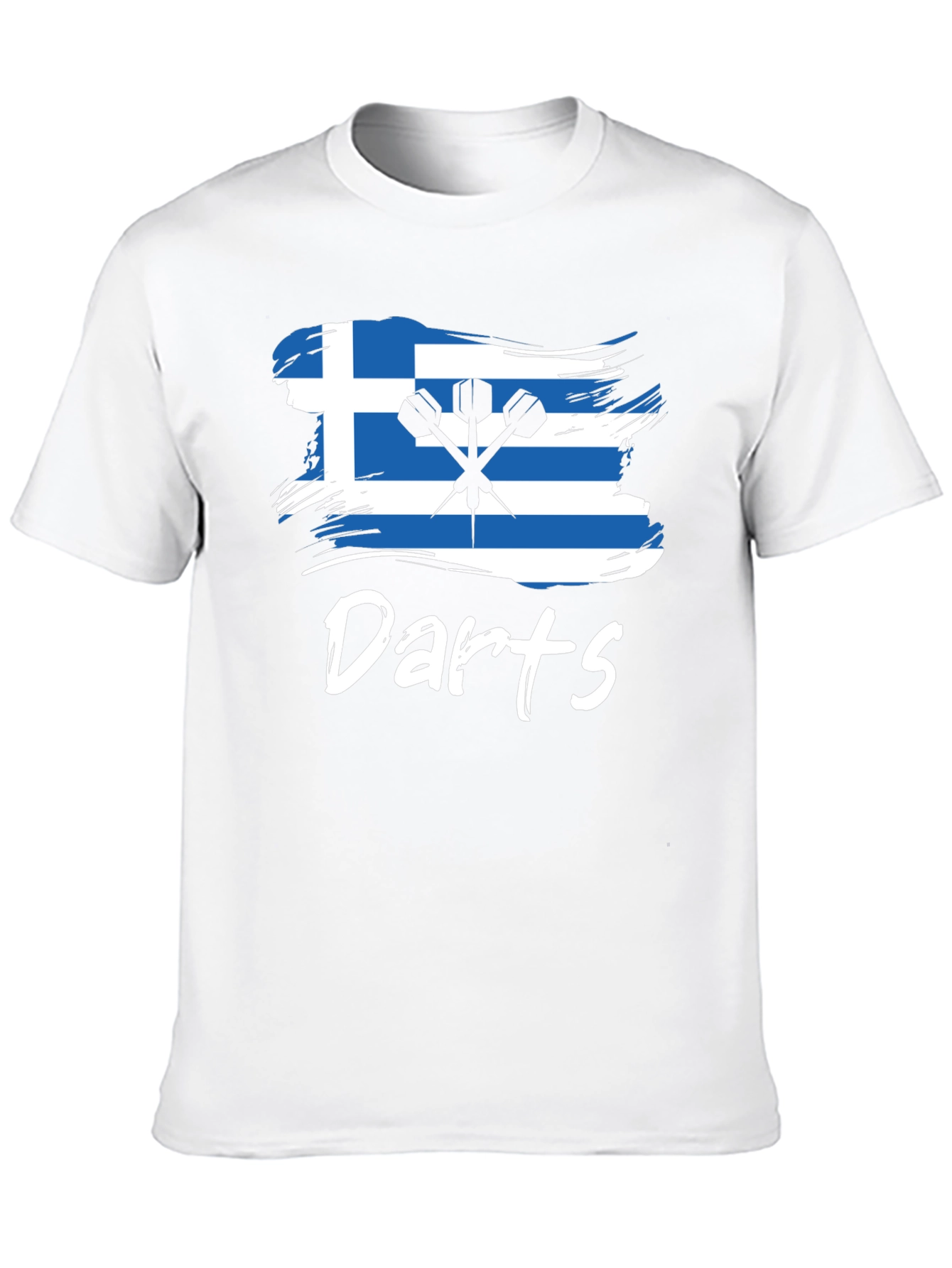Greece Flag Darts T-Shirt