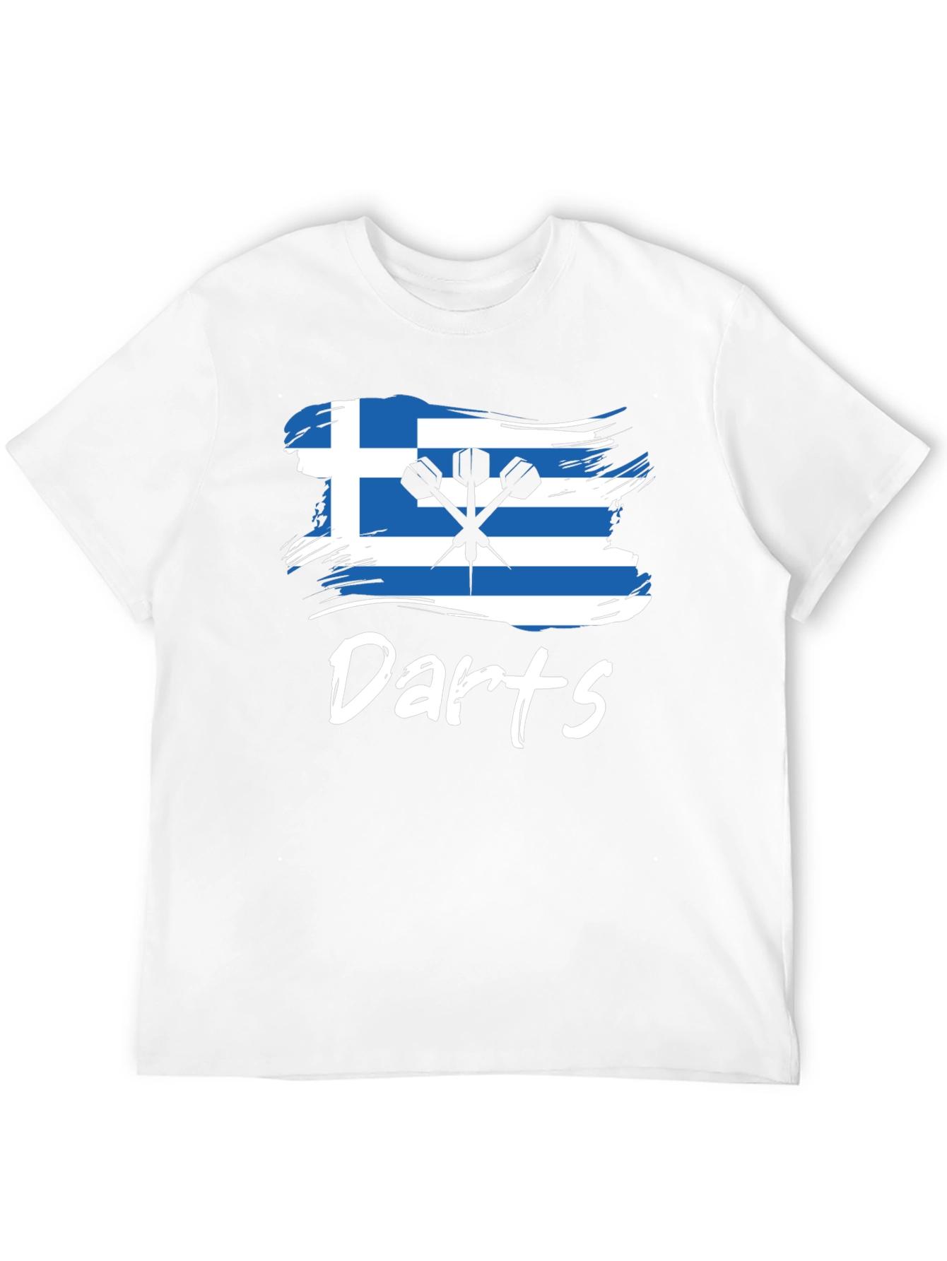 Greece Flag Darts T-Shirt